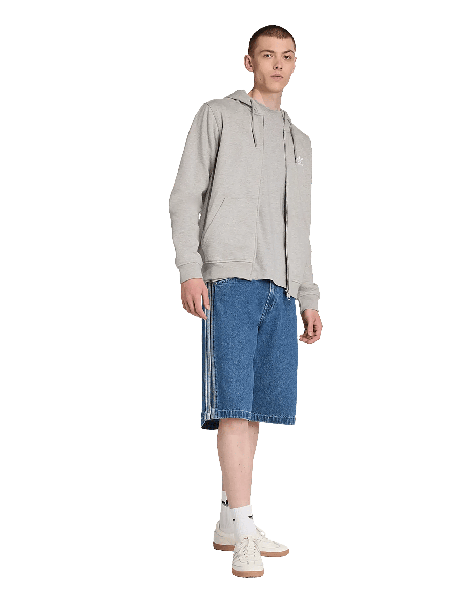 adidas Originals - ESS FZ HD - overdele - mgreyh/white - 3