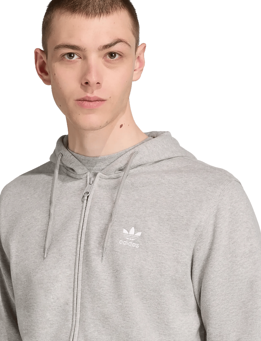 adidas Originals - ESS FZ HD - overdele - mgreyh/white - 5