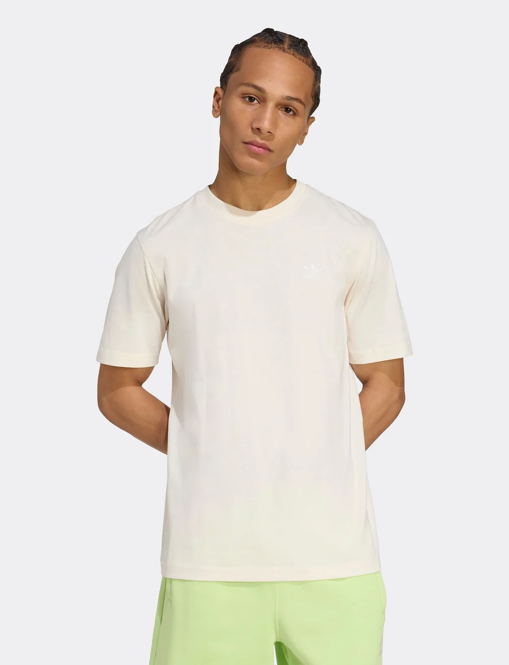 adidas Originals - TREFOIL ESS TEE - t-shirts - wonwhi/white - 4