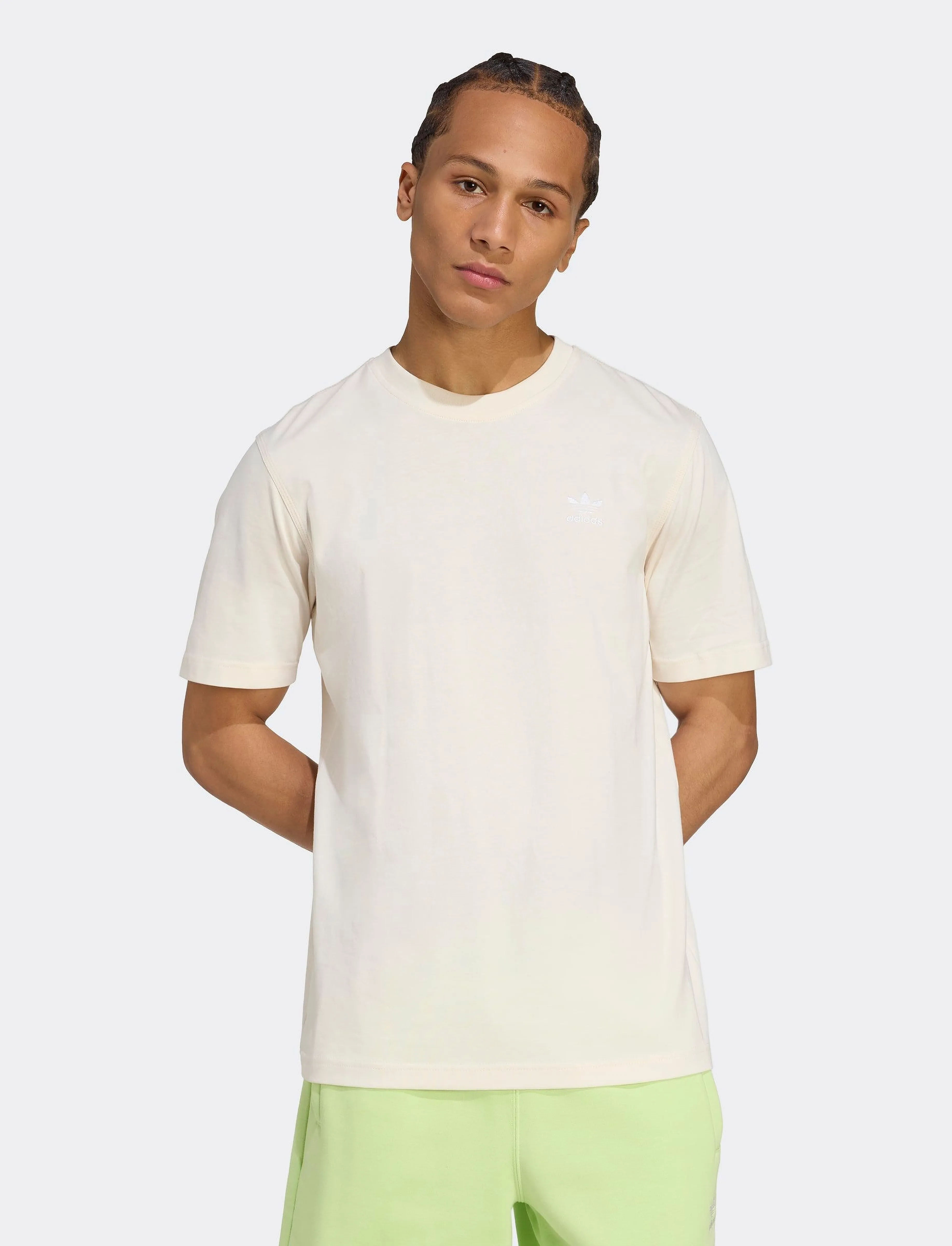 adidas Originals - TREFOIL ESS TEE - tops & t-shirts - wonwhi/white - 4