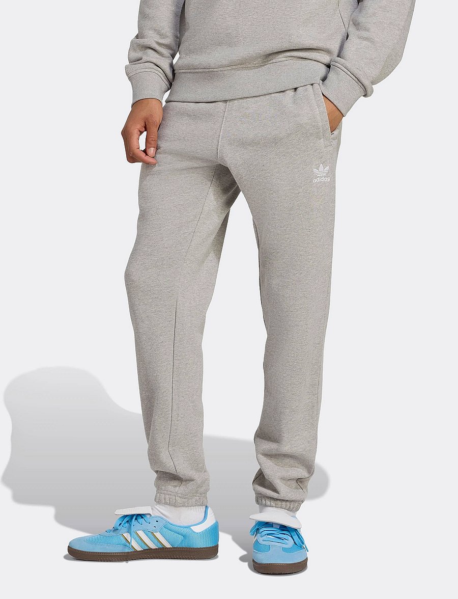 adidas Originals - ESS PANTS FT - pantalons - mgreyh/white - 0
