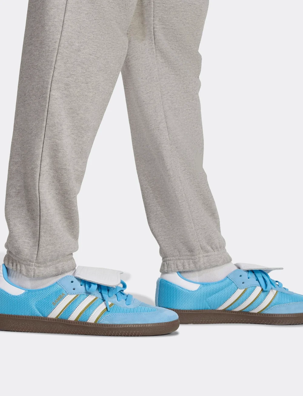 adidas Originals - ESS PANTS FT - hosen - mgreyh/white - 2