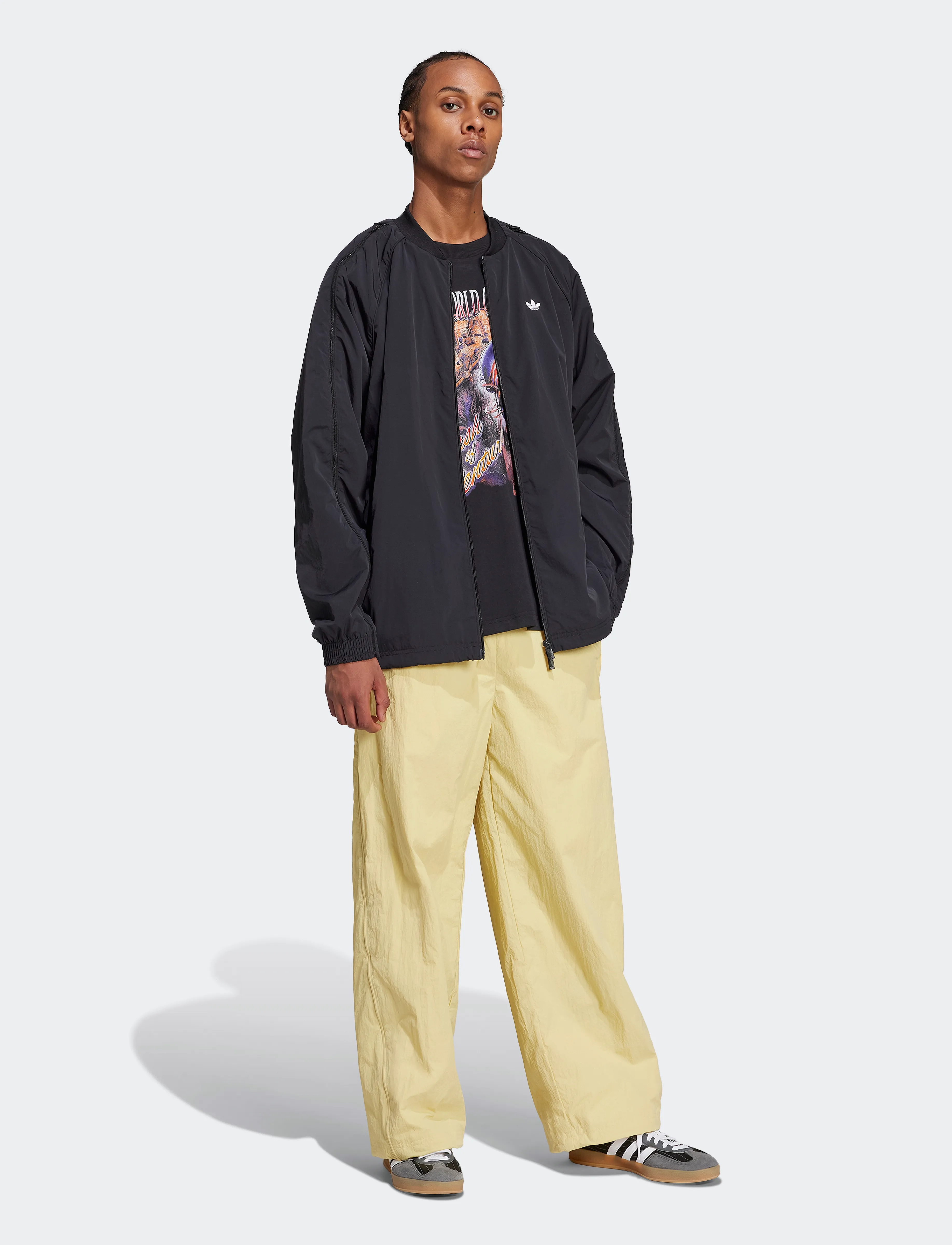 adidas Originals GRAPHIC SS TEE - Kurzärmelig - BLACK / black