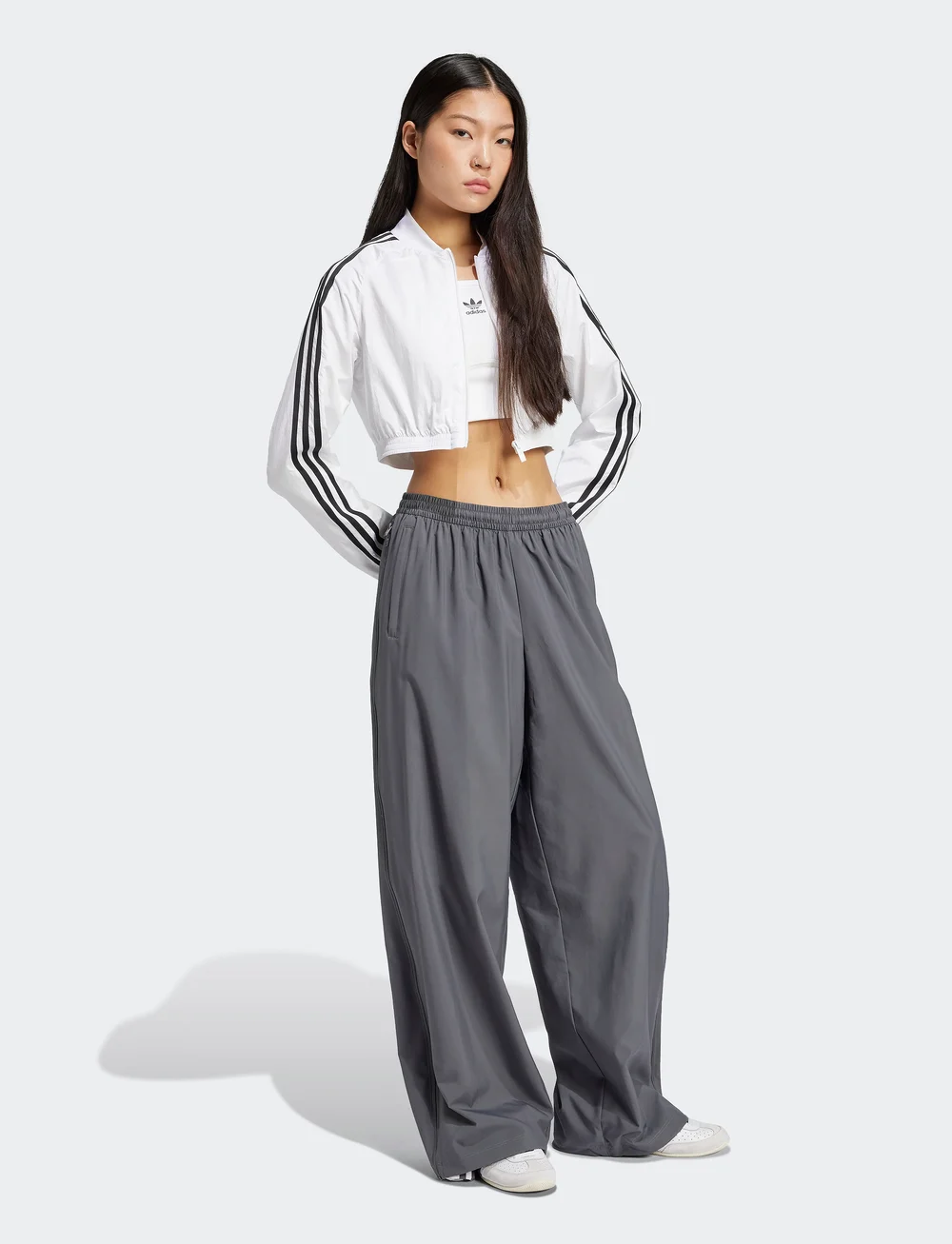 adidas Originals - WOVEN TP - treeningpüksid - grefiv - 0