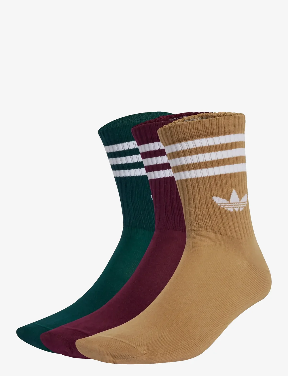 adidas Originals - 3S CREW S 3P - träningsstrumpor - maroon/aurivy/cardbo - 0