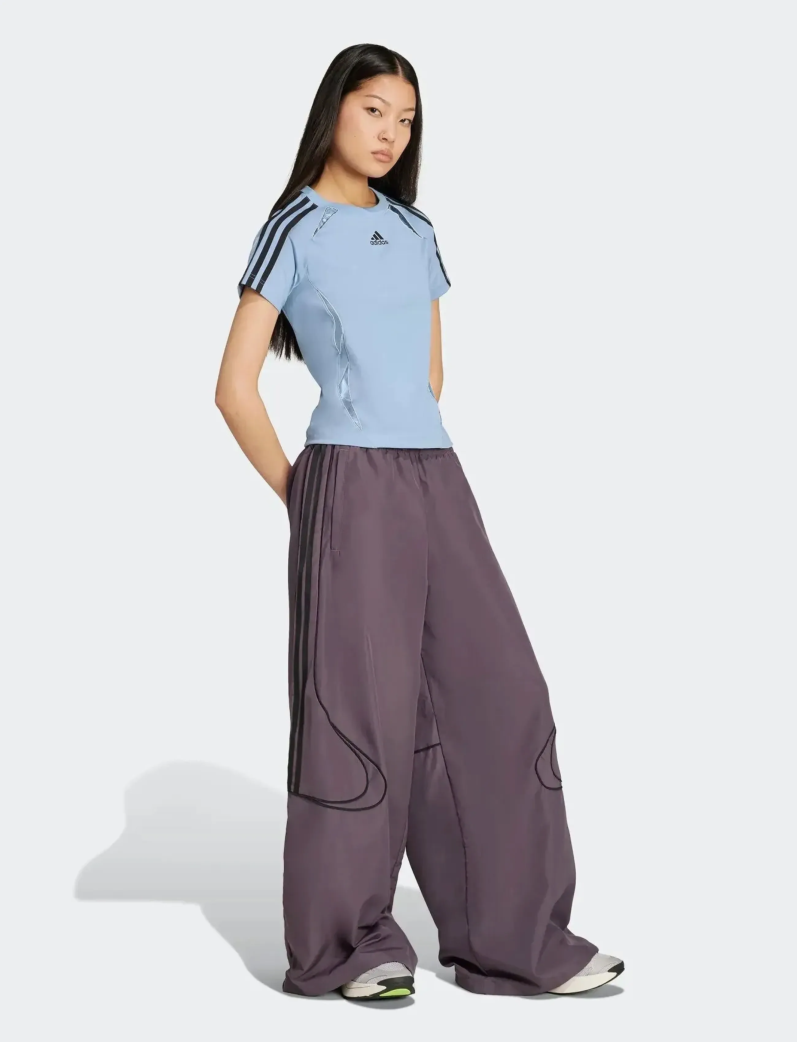 adidas Originals - TEAMGEIST TEE - alussärgid ja t-särgid - ashblu/black - 0