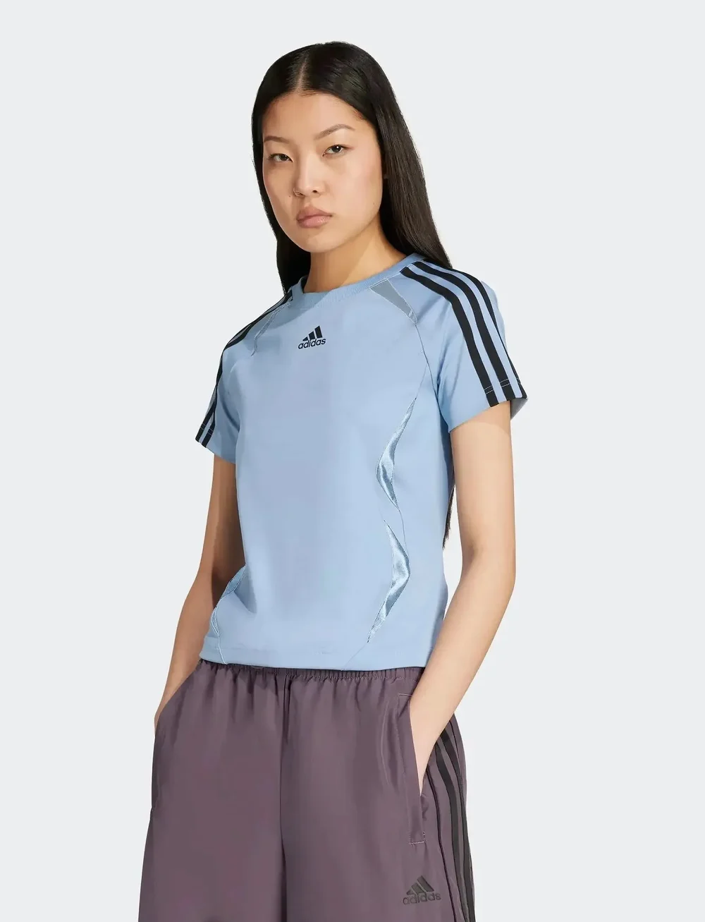 adidas Originals - TEAMGEIST TEE - t-shirts - ashblu/black - 3