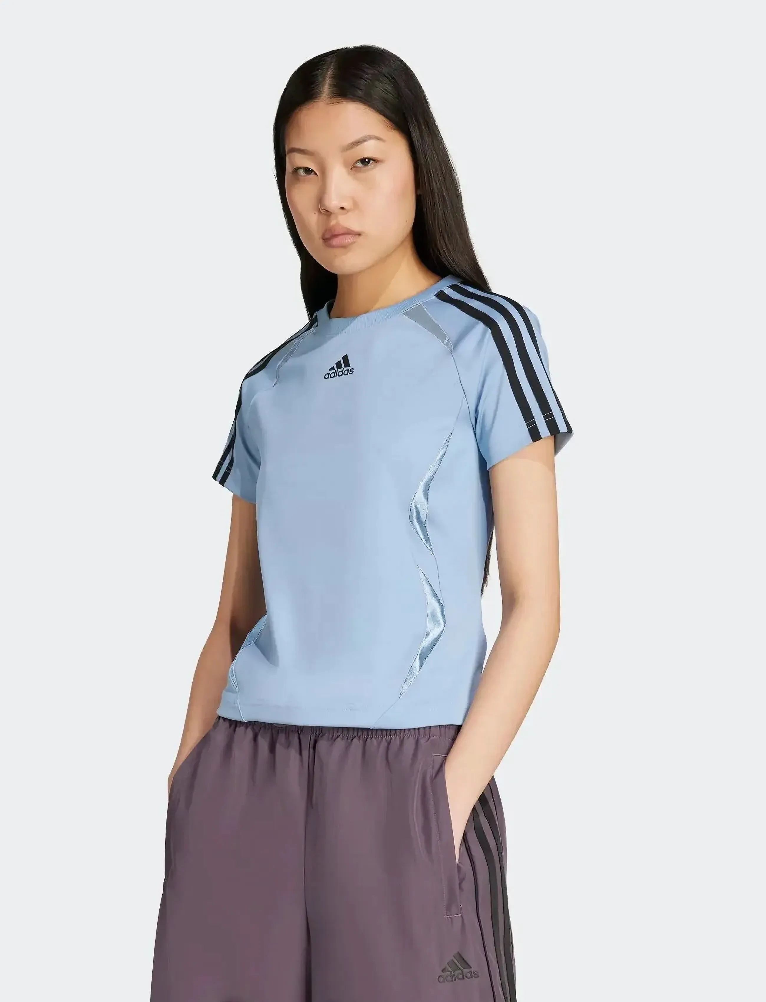 adidas Originals - TEAMGEIST TEE - alussärgid ja t-särgid - ashblu/black - 3