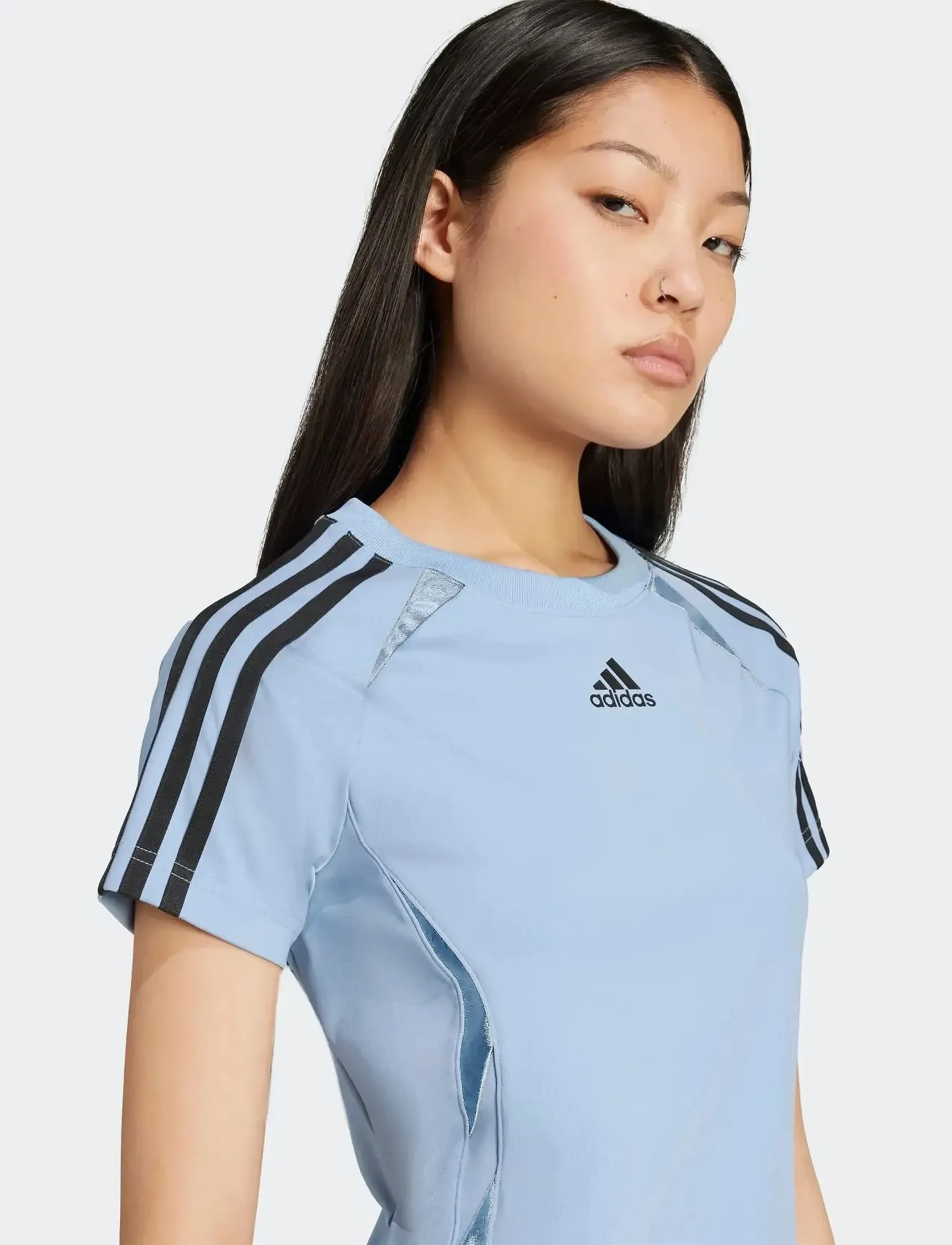 adidas Originals - TEAMGEIST TEE - alussärgid ja t-särgid - ashblu/black - 4