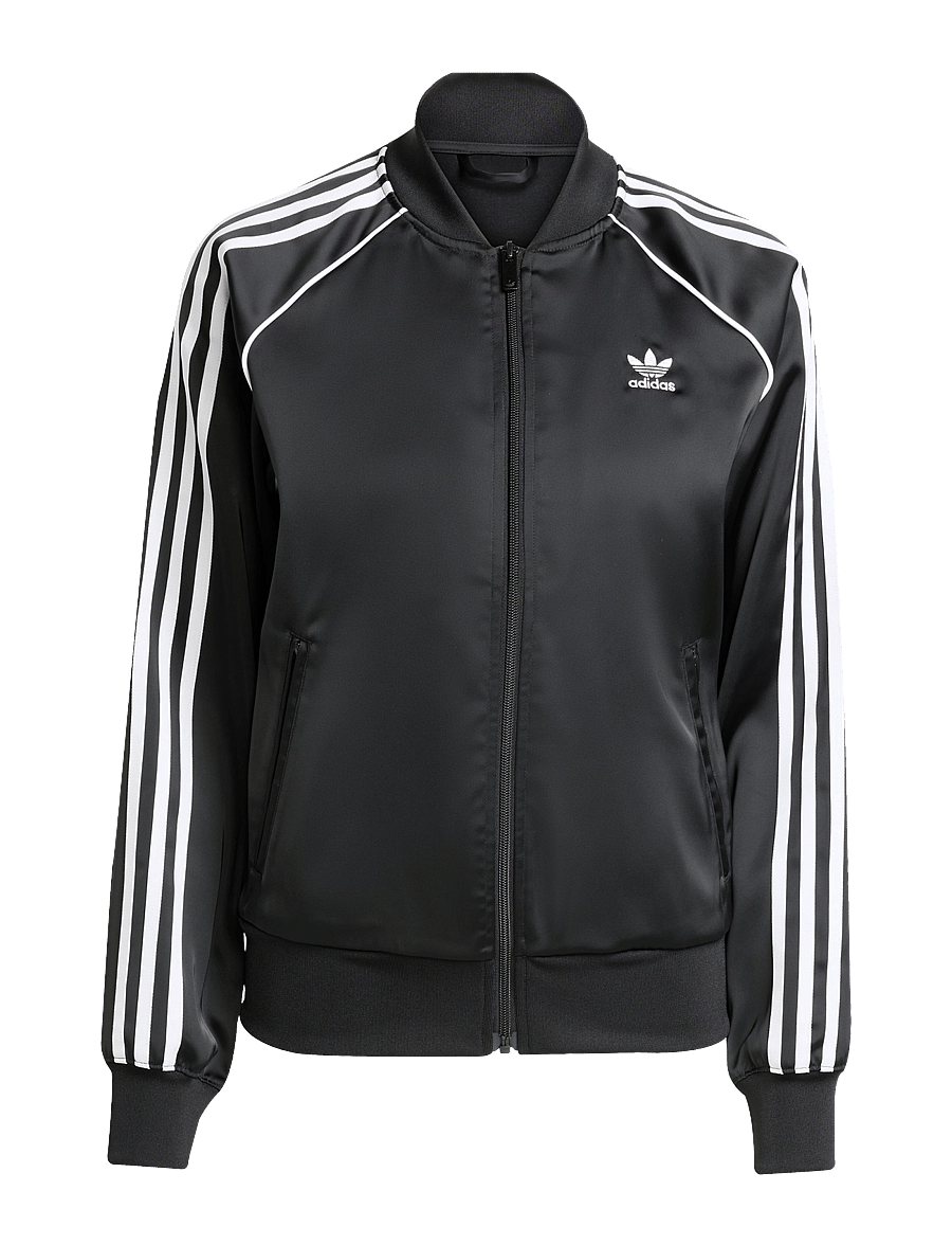 adidas Originals - SST SATIN TT - sweatshirts - black/white - 1