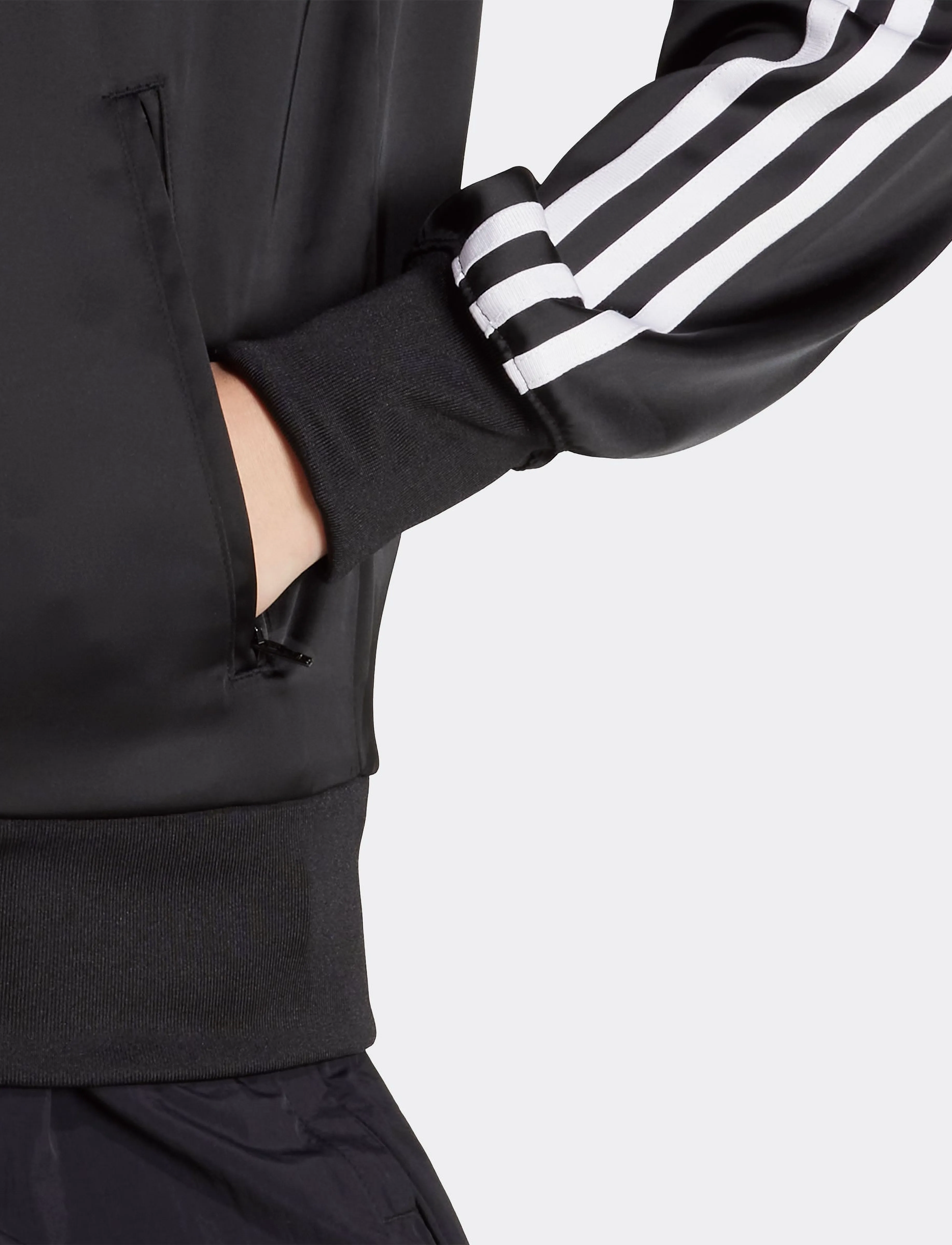 adidas Originals - SST SATIN TT - tops - black/white - 2