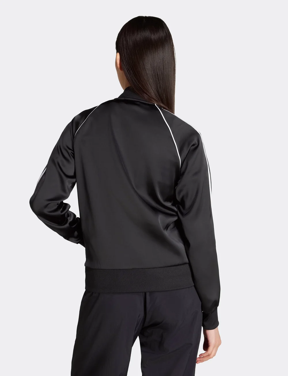 adidas Originals - SST SATIN TT - overdele - black/white - 5