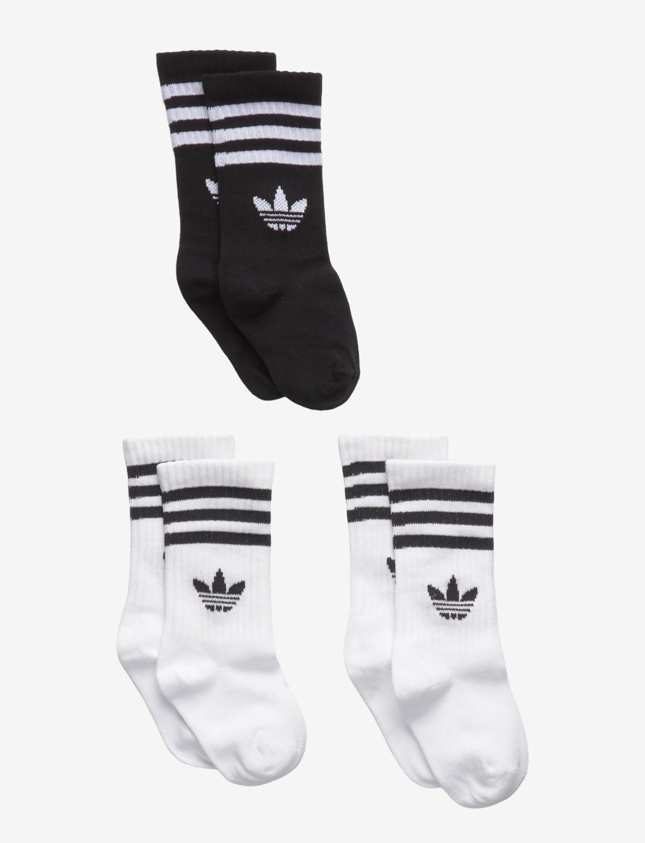 adidas Originals - CREW SOCK 3P - socks - white/black - 1
