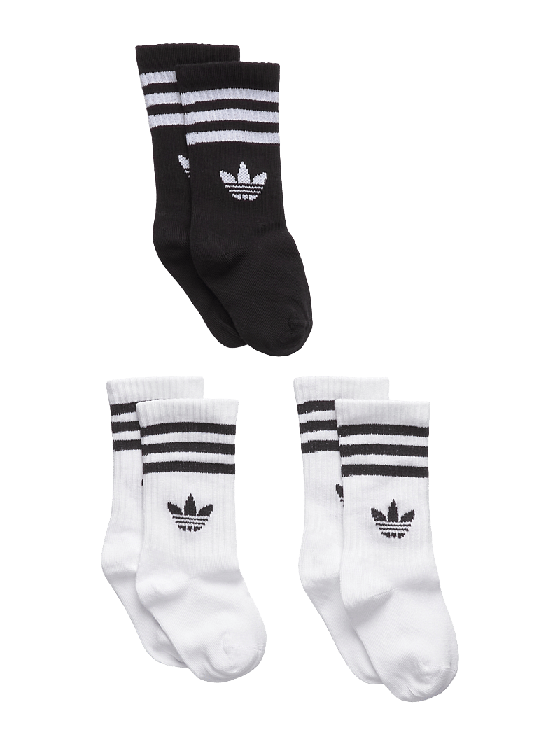 adidas Originals - CREW SOCK 3P - zeķes - white/black - 0