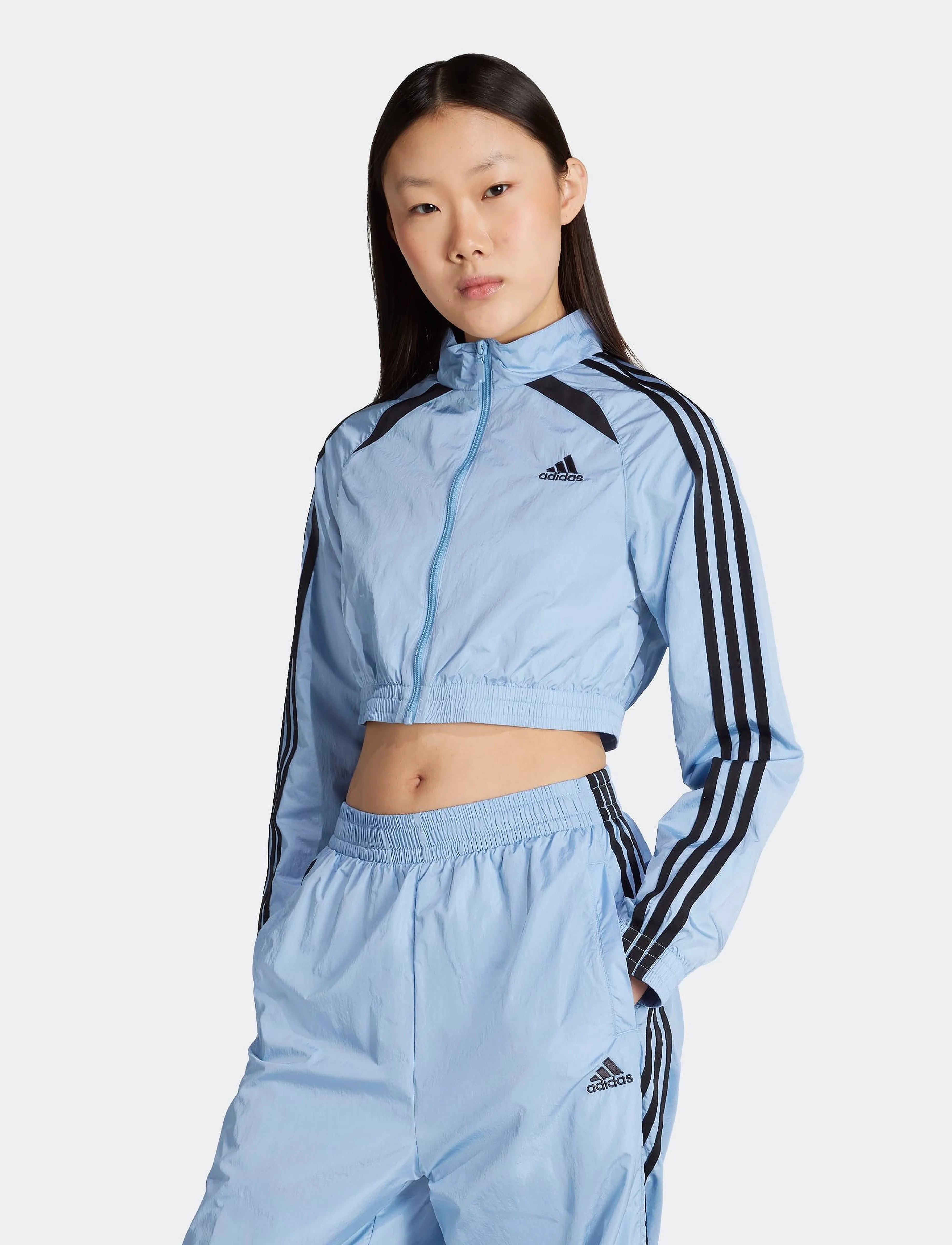 adidas Originals TEAMGEIST TT - Crop Tops - ASHBLU / blue