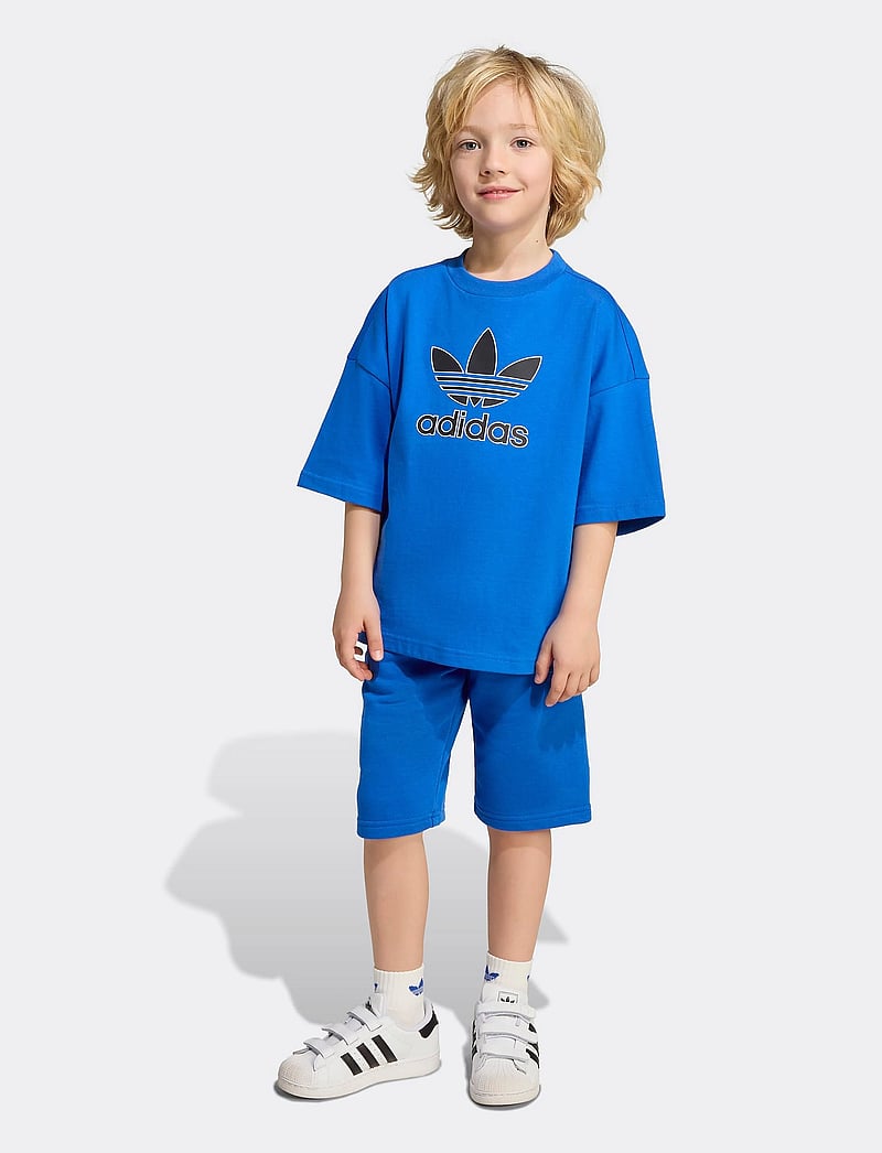 adidas Originals - SHORT TEE SET - divdaļīgi komplekti - blue/black - 0