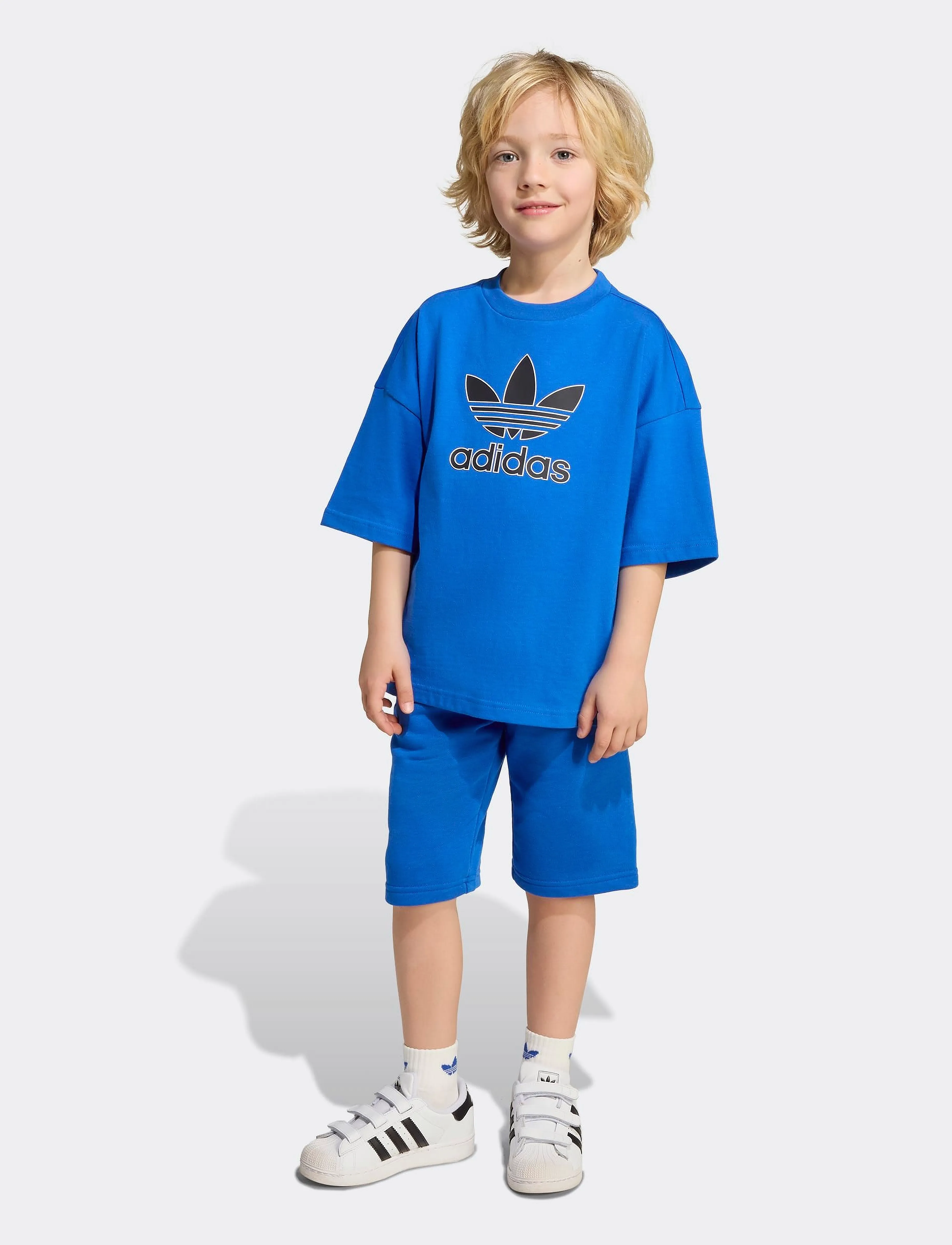 adidas Originals - SHORT TEE SET - blue/black - 0