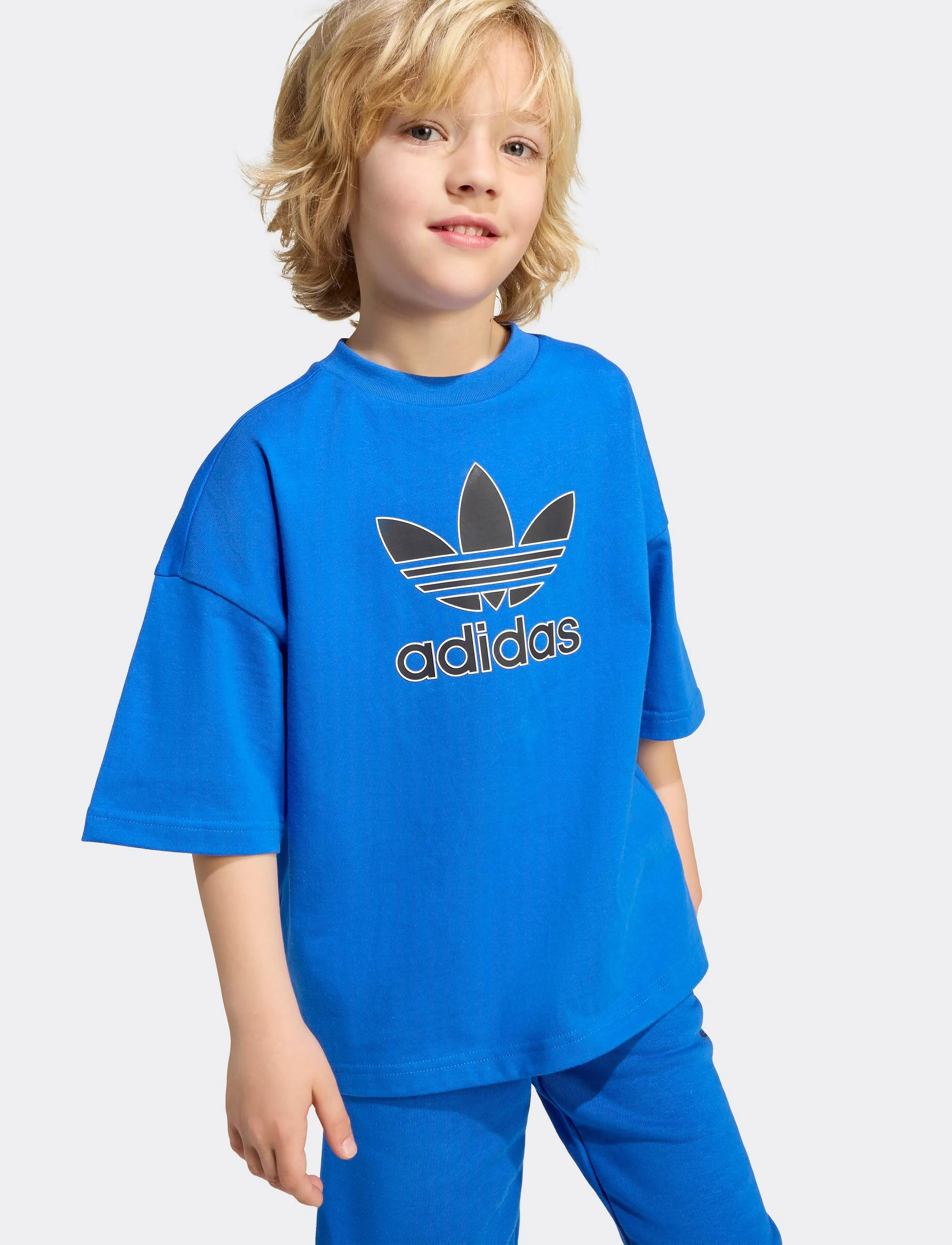 adidas Originals - SHORT TEE SET - blue/black - 3