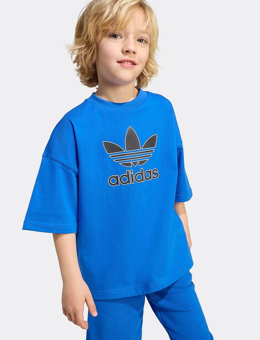 adidas Originals - SHORT TEE SET - blue/black - 3