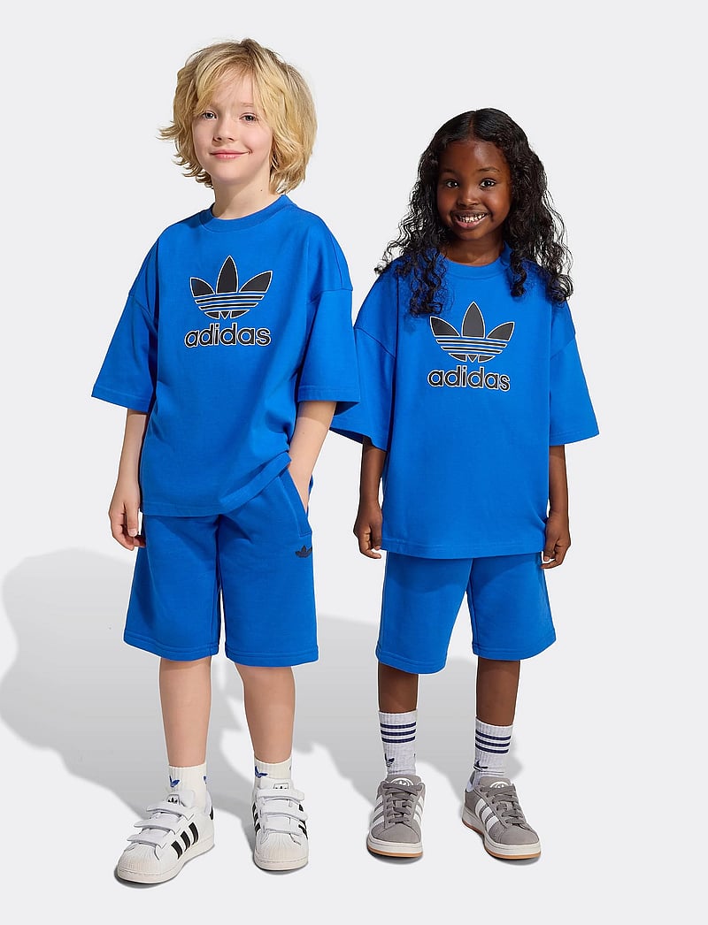 adidas Originals - SHORT TEE SET - divdaļīgi komplekti - blue/black - 5