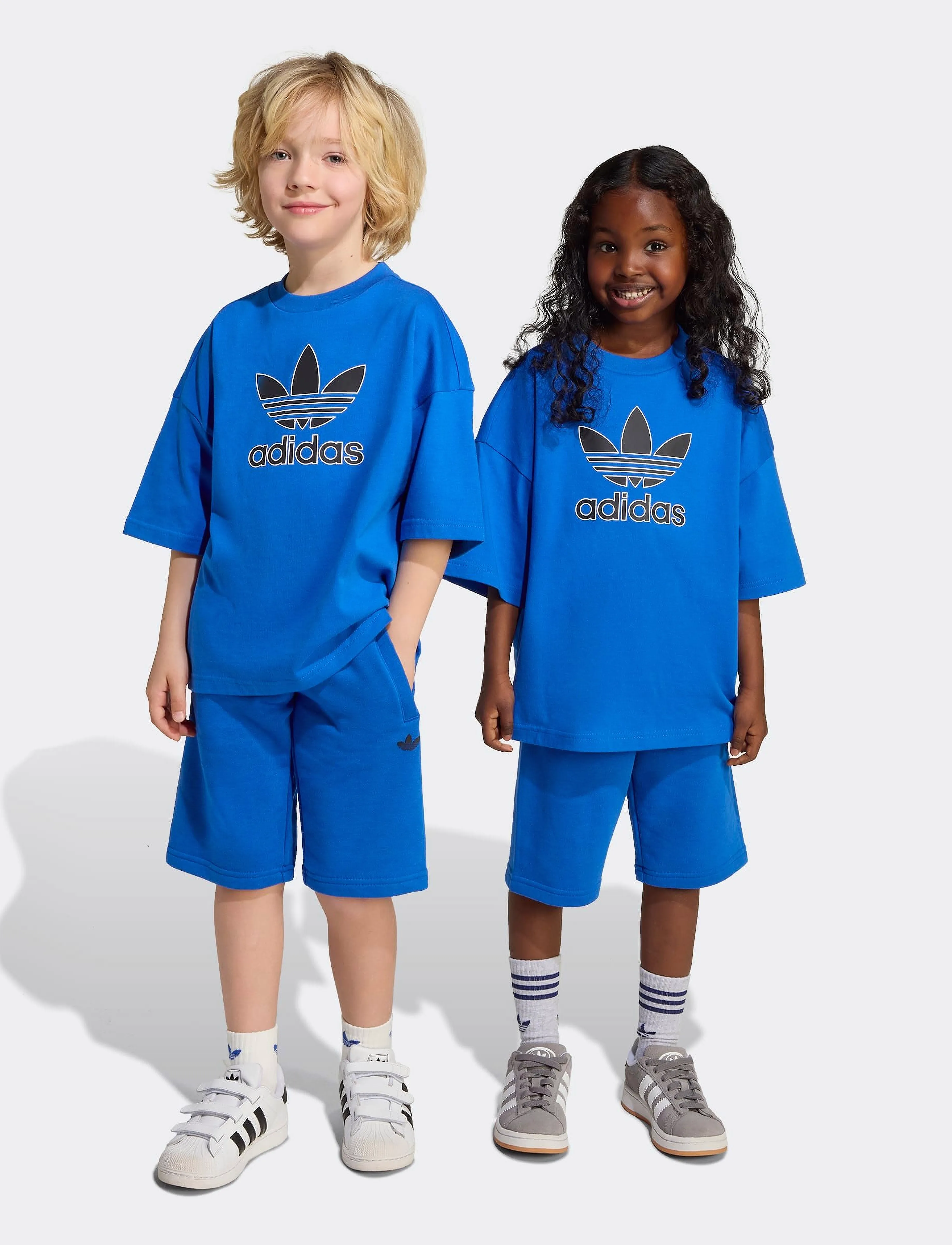 adidas Originals - SHORT TEE SET - blue/black - 5