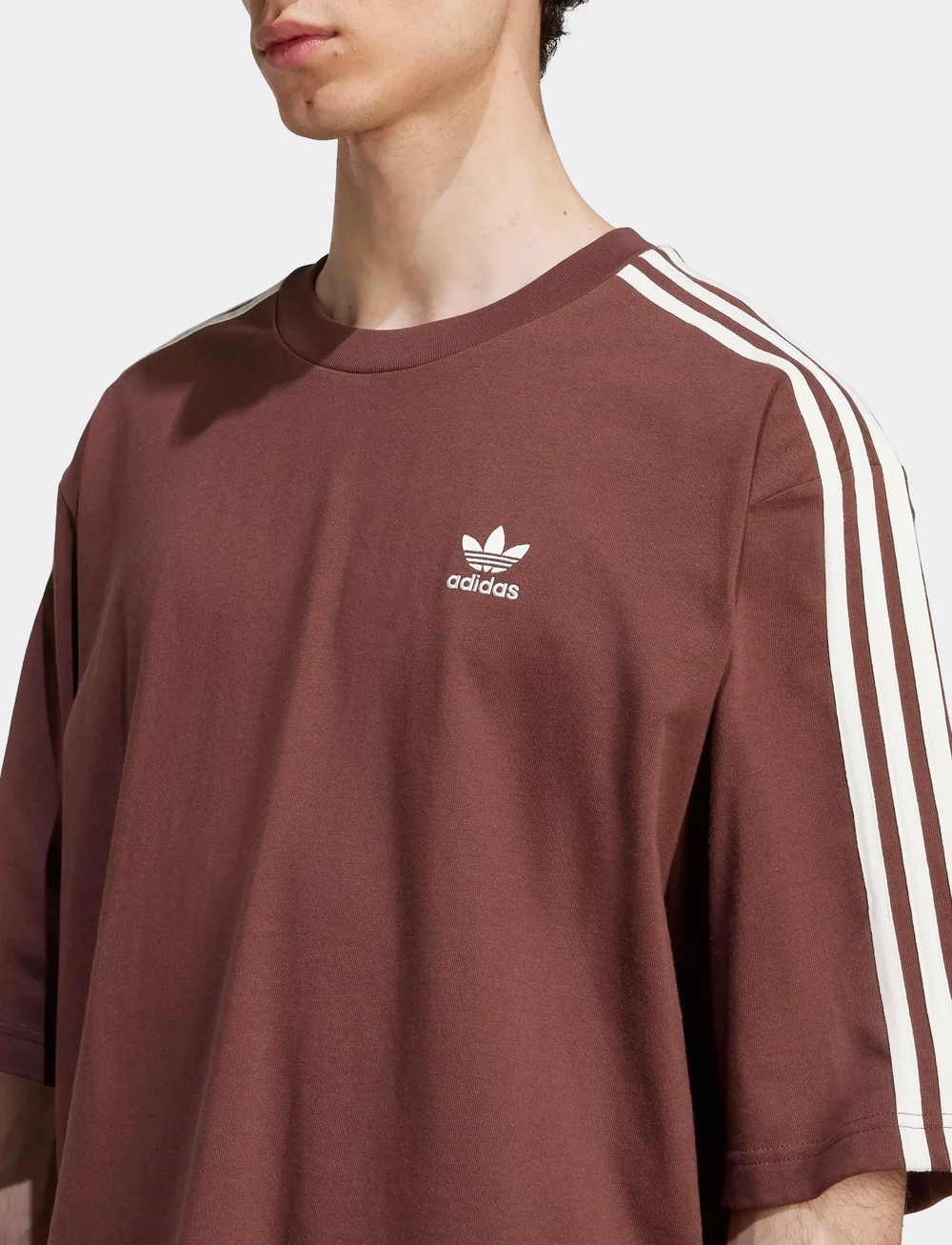 adidas Originals - Oversize tee - t-shirts - auburn/owhite - 2