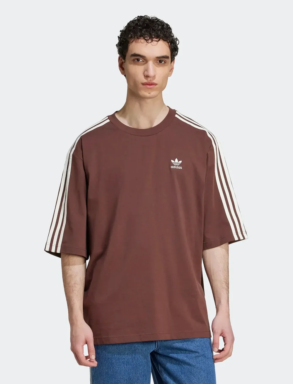 adidas Originals - Oversize tee - t-shirts - auburn/owhite - 4