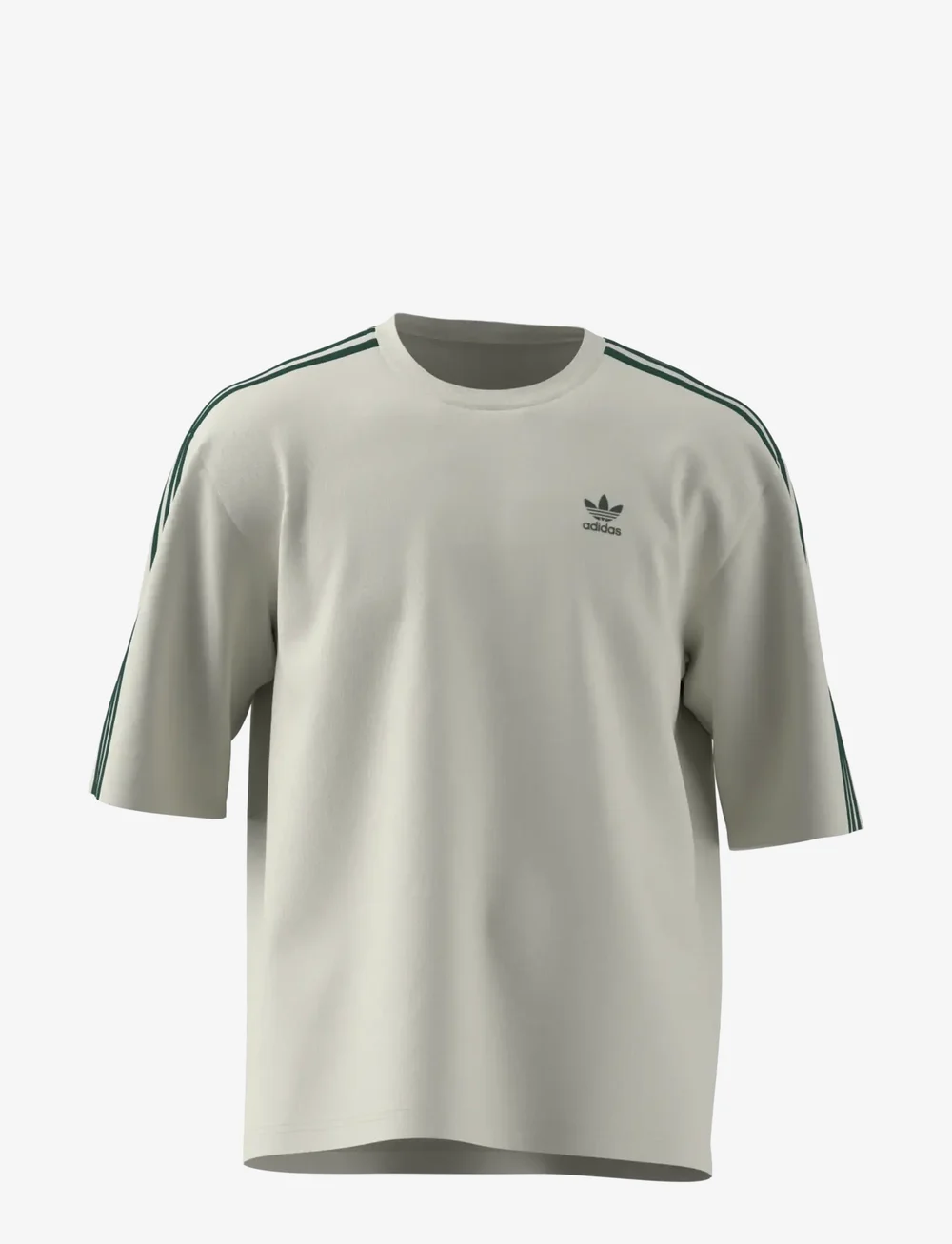 adidas Originals - Oversize tee - t-shirts - owhite/cgreen - 0