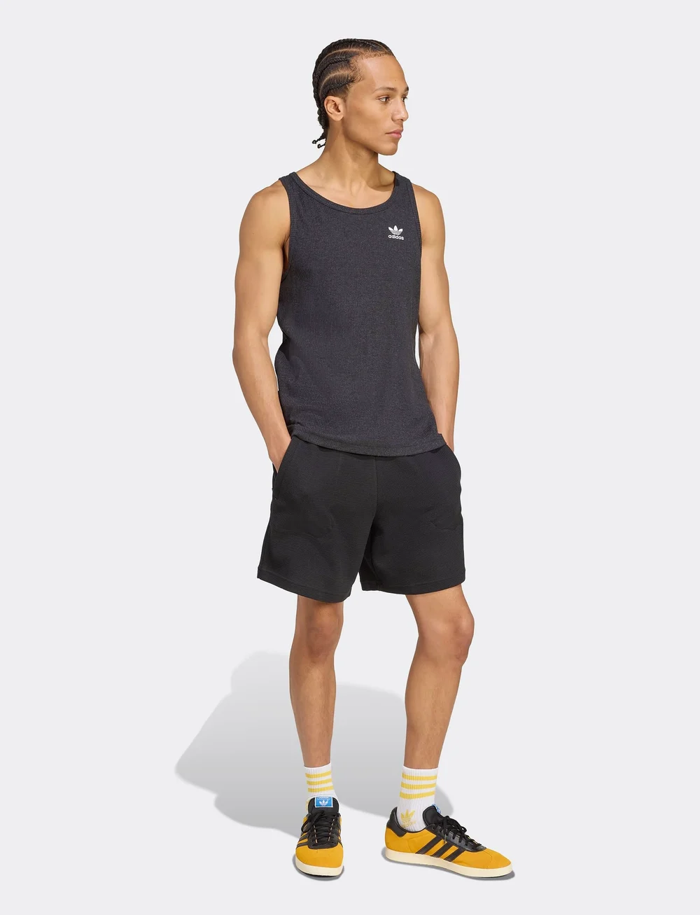 adidas Originals - ESS TANK - tank tops - black/white - 0