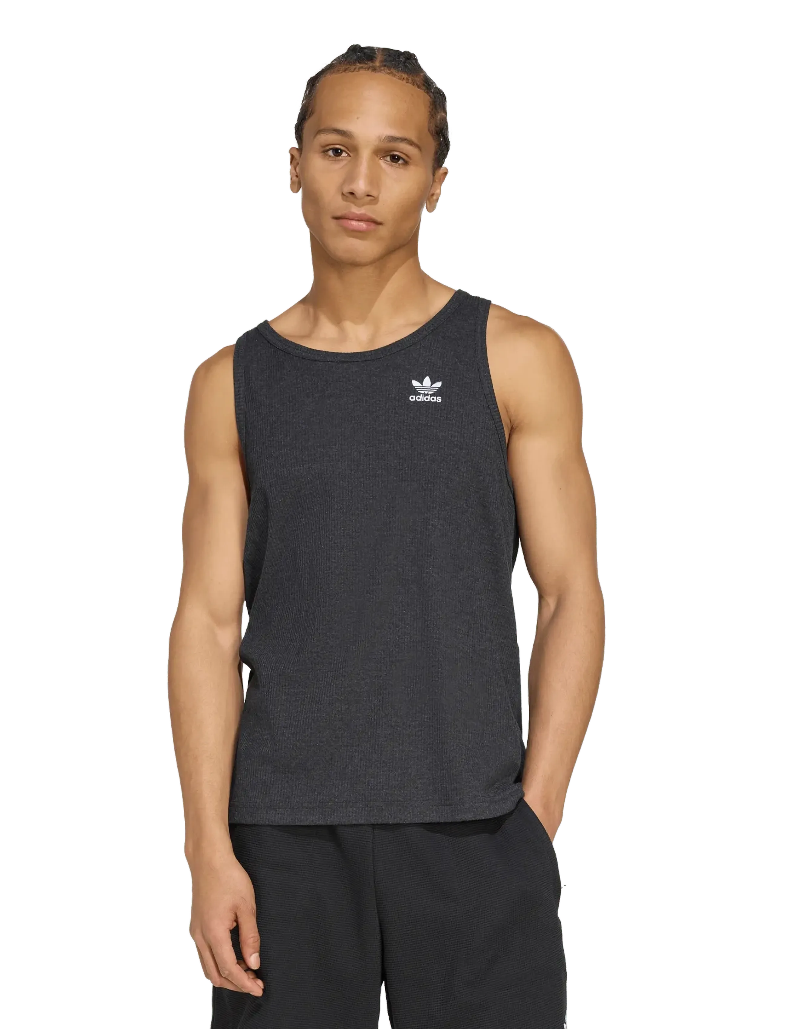 adidas Originals - ESS TANK - toppar & t-shirts - black/white - 2