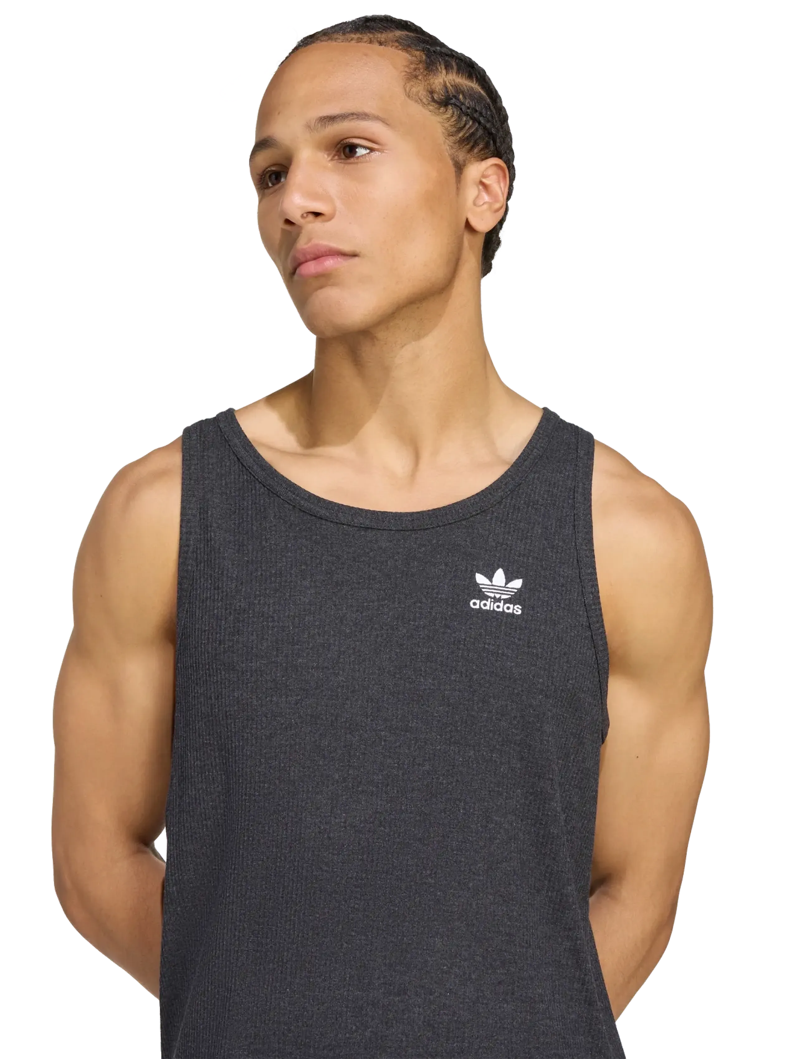adidas Originals - ESS TANK - toppar & t-shirts - black/white - 3