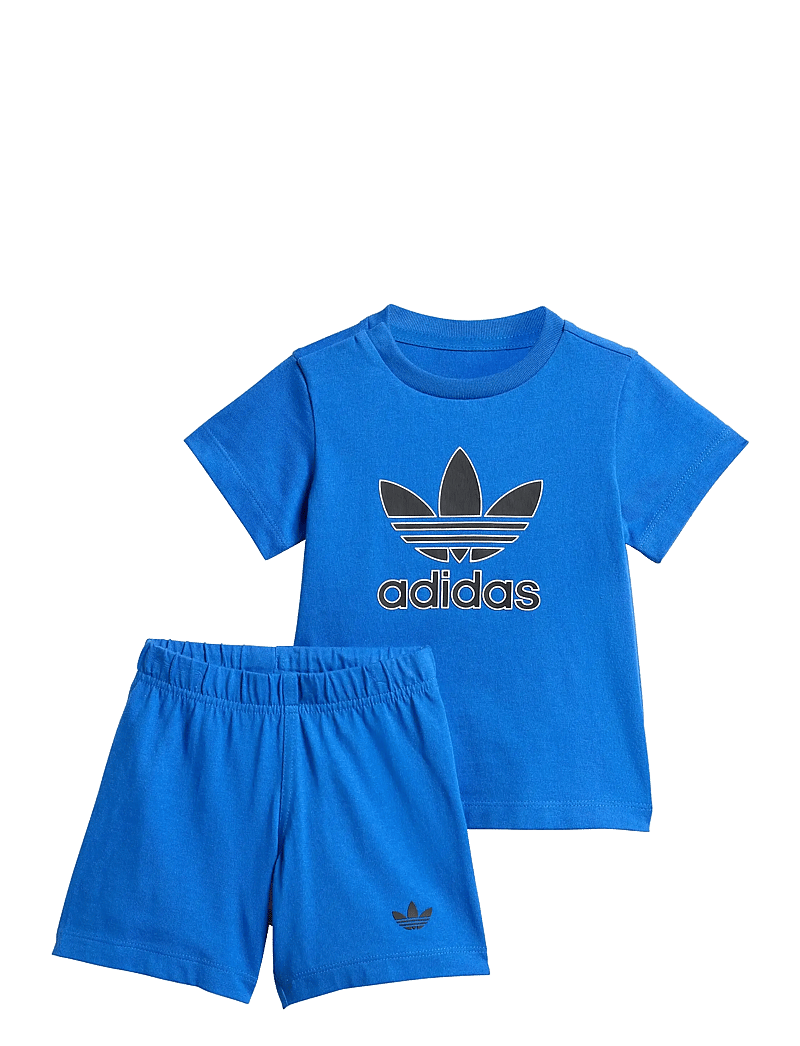 adidas Originals - SHORT TEE SET - divdaļīgi komplekti - blue/black - 0