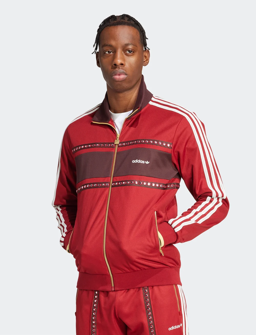 adidas Originals - TRACK TOP - alussärgid - rusred - 5