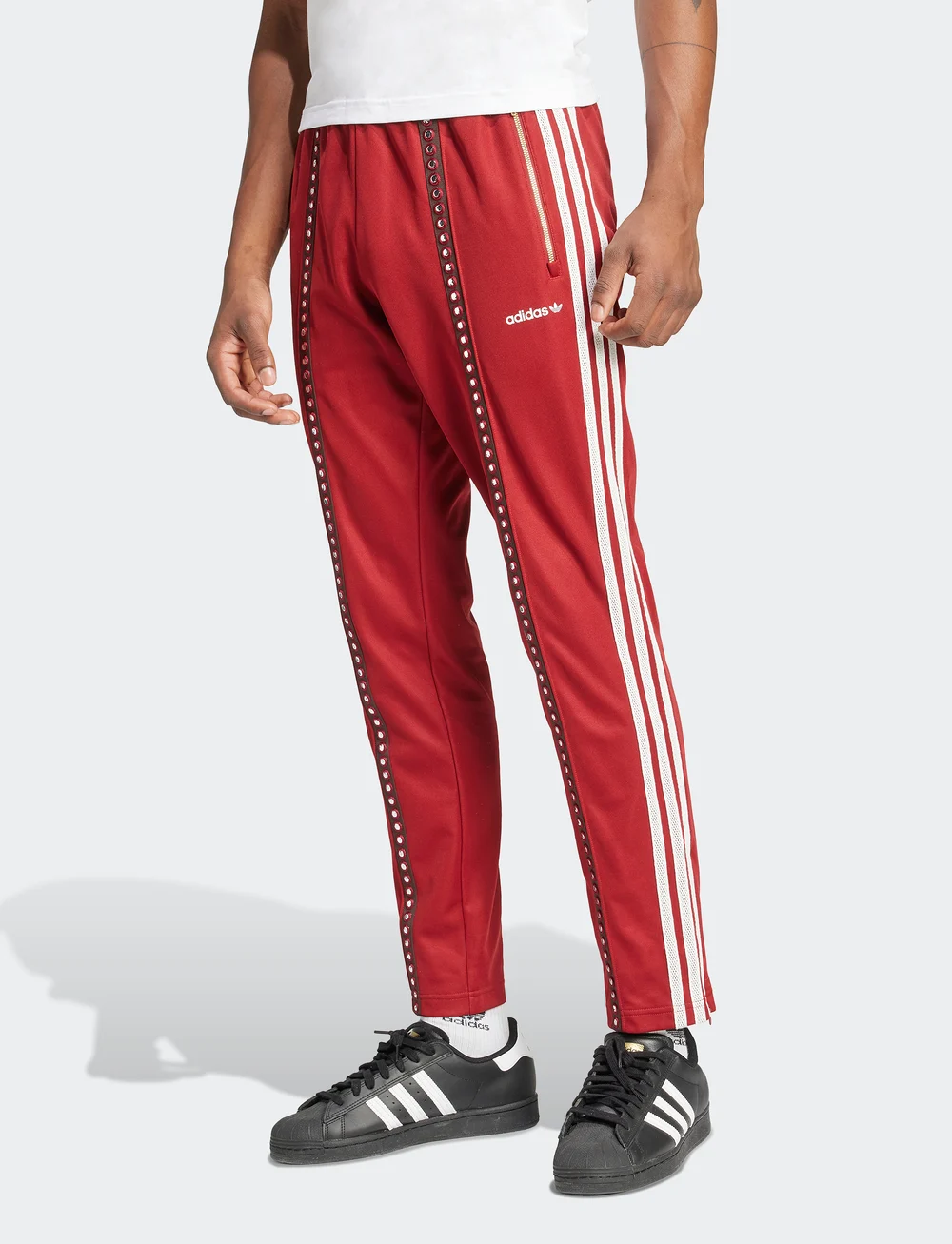 adidas Originals - TRACK PANT - casual - rusred - 0