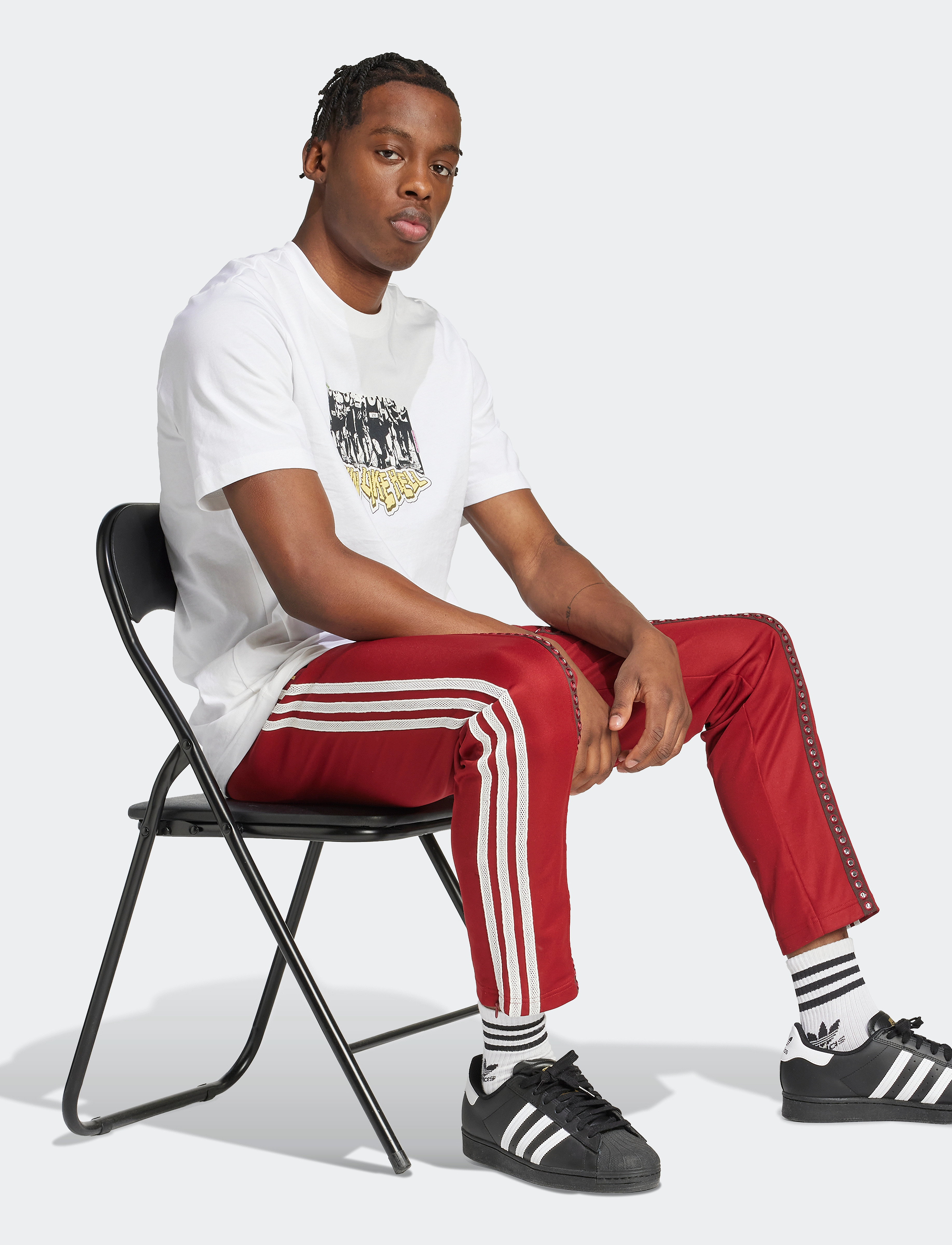 adidas Originals - TRACK PANT - housut - rusred - 4