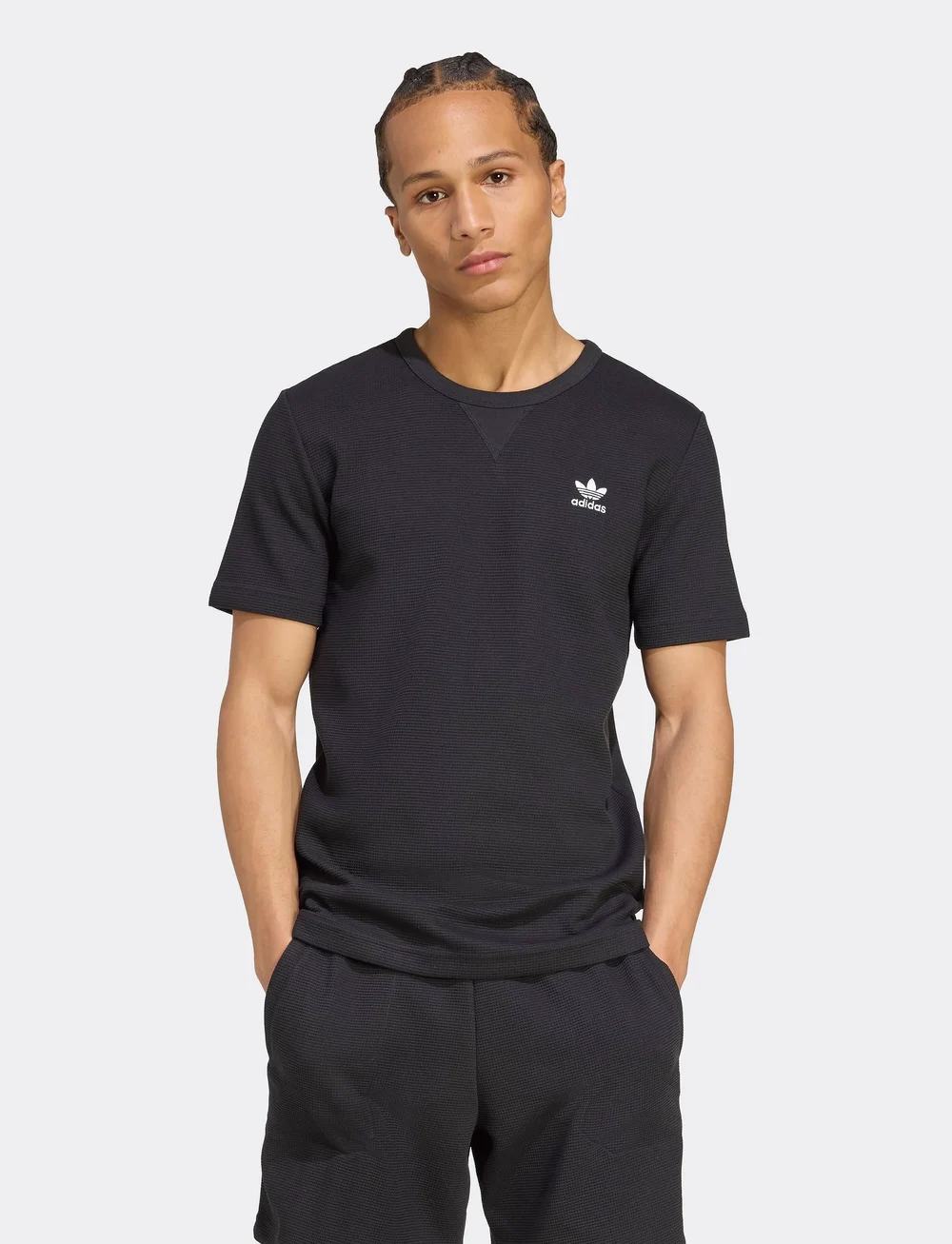 adidas Originals - ESS W TEE - t-shirts - black/white - 0