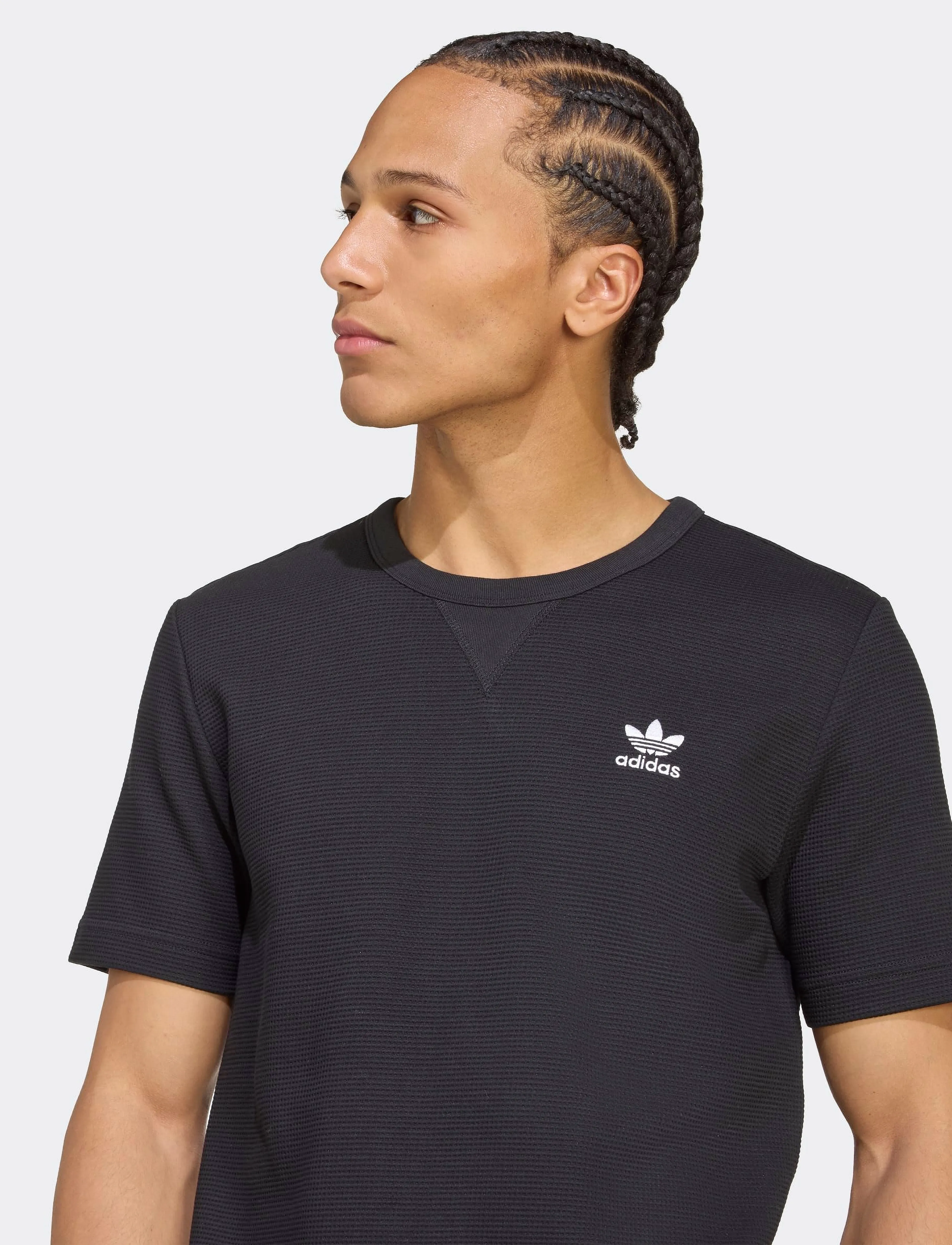 adidas Originals - ESS W TEE - oberteile & t-shirts - black/white - 4