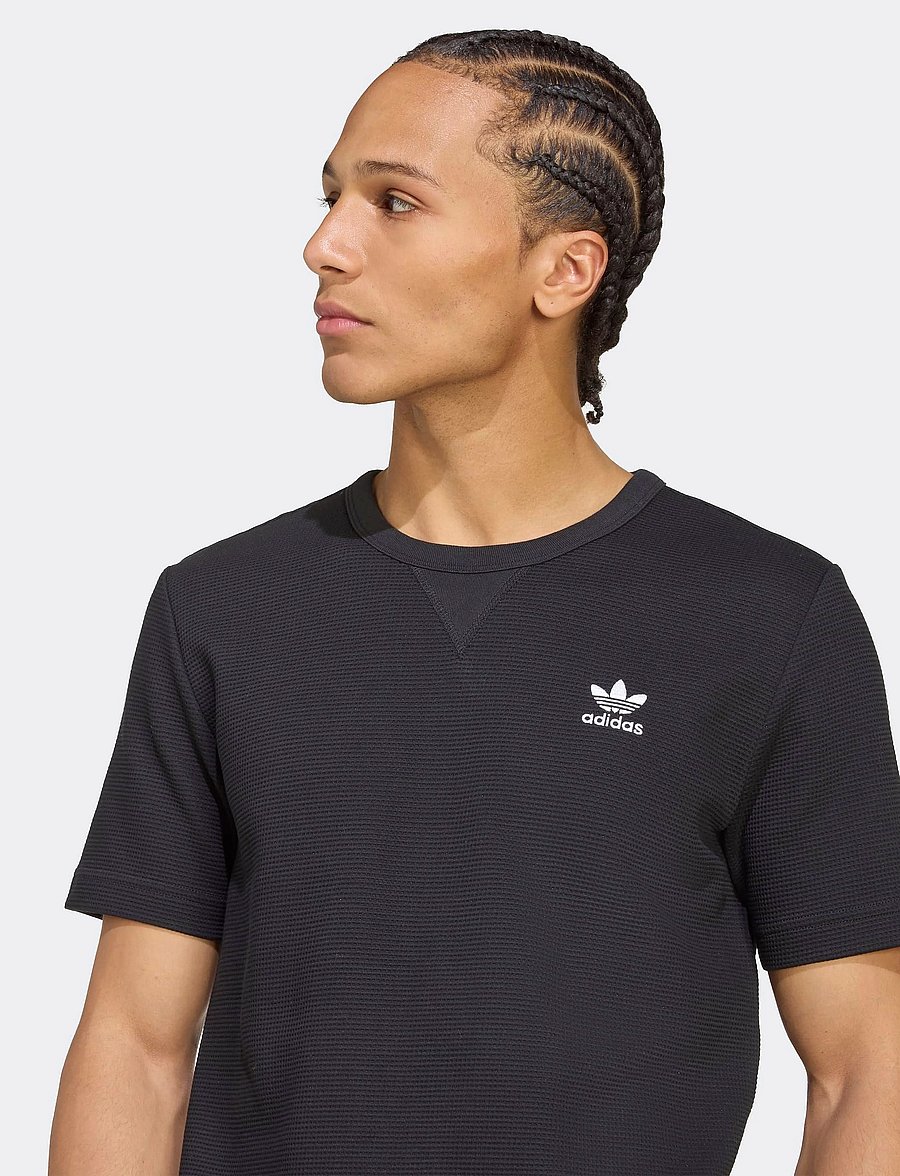 adidas Originals - ESS W TEE - oberteile & t-shirts - black/white - 4