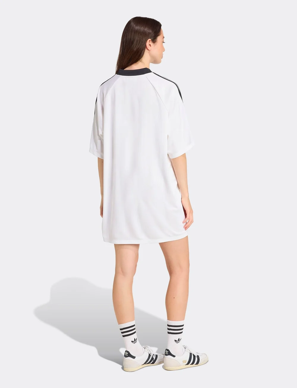 adidas Originals - JACQUARD DRESS - kleider & röcke - white/black - 5