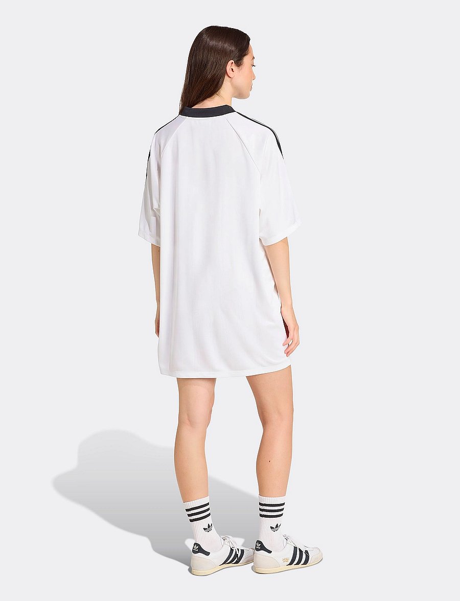 adidas Originals - JACQUARD DRESS - kleider & röcke - white/black - 5