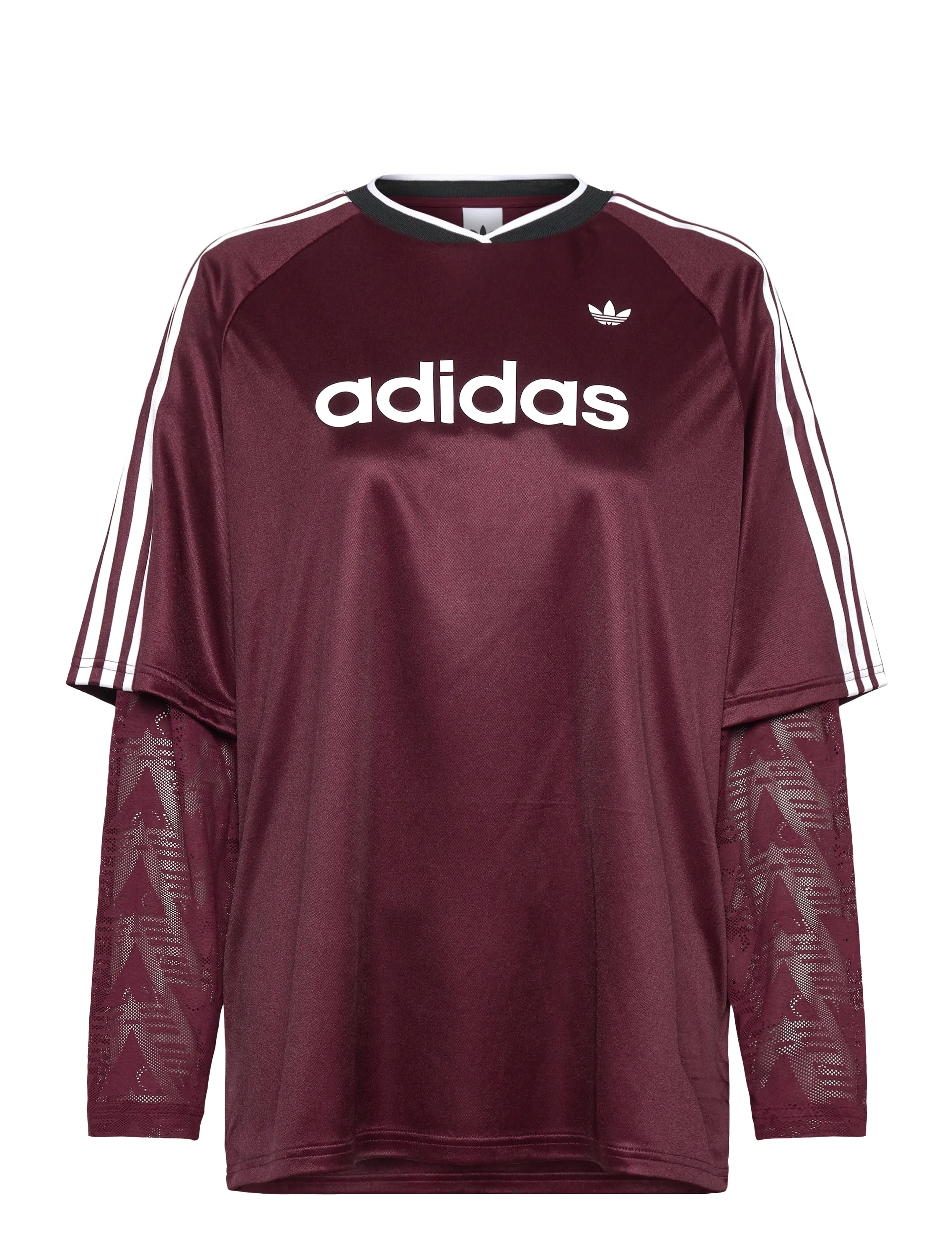 LACE LS JERSEY - MAROON