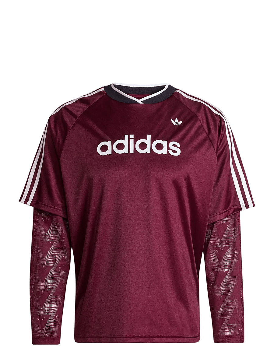 adidas Originals - LACE LS JERSEY - långärmade tröjor - maroon - 1