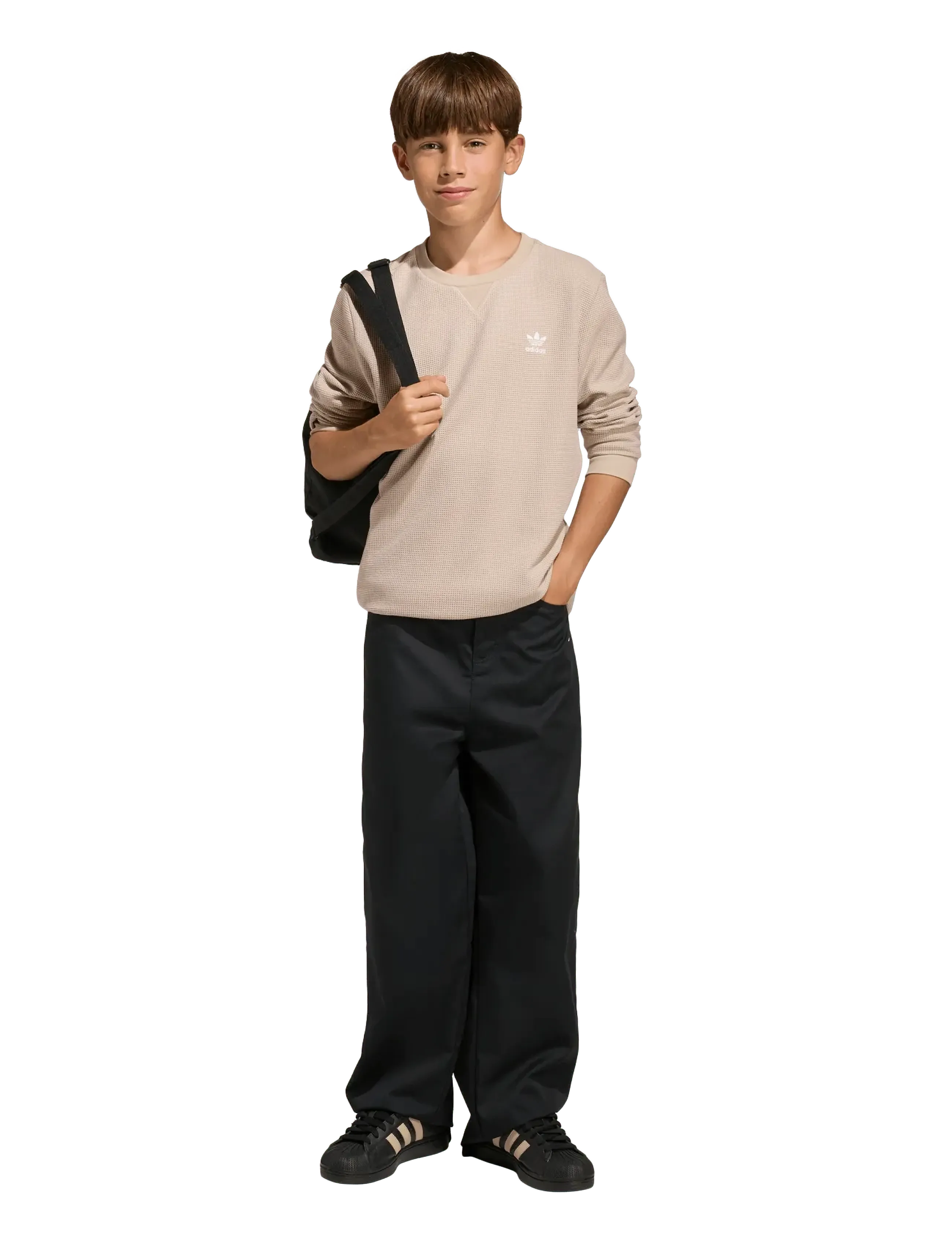 adidas Originals TWILL PANTS - Bukser - BLACK / black