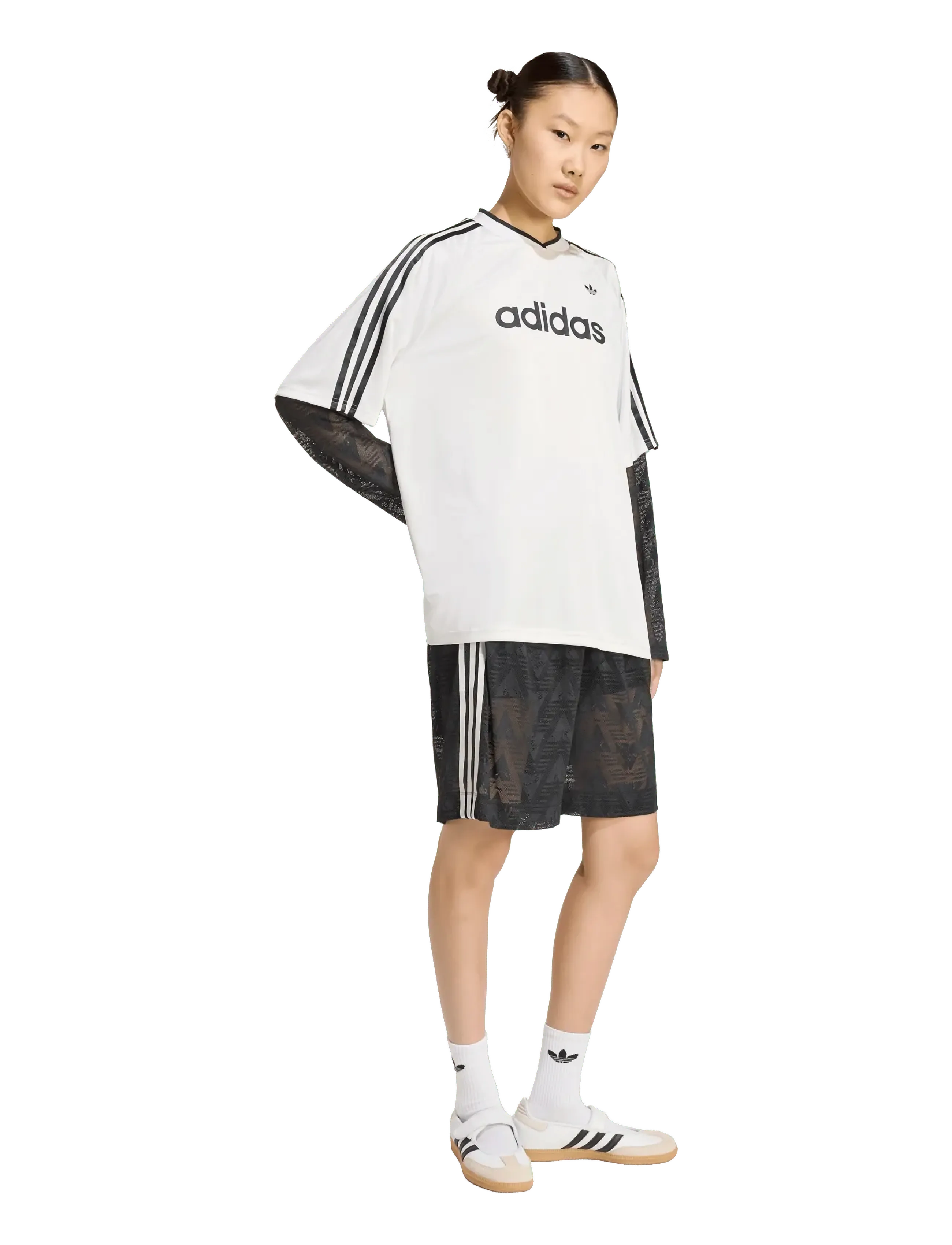 adidas Originals LACE LS JERSEY - T-shirts & Toppar - CLOWHI / white