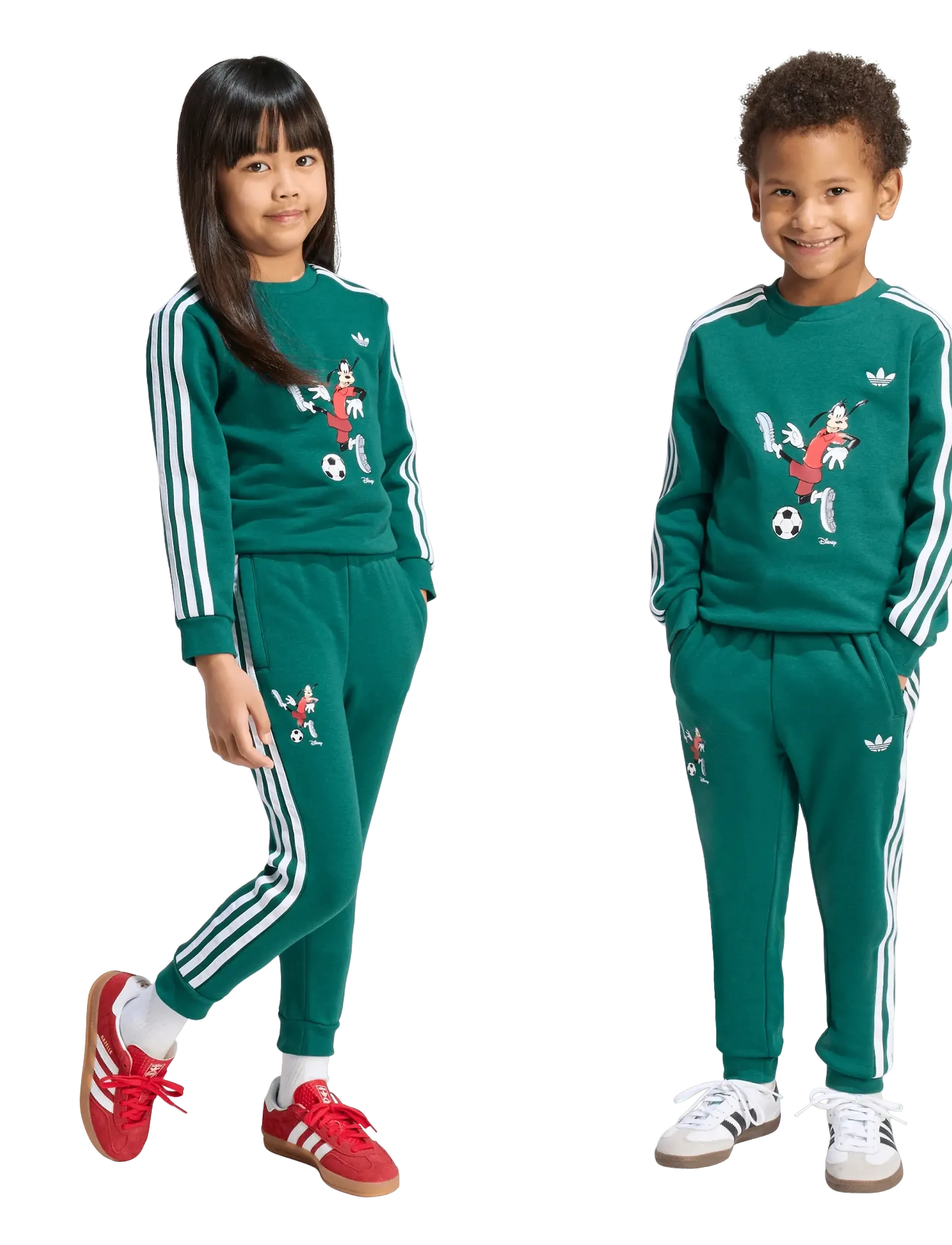 adidas Originals - CREW SET - tracksuits & 2-piece sets - cgreen/white - 4