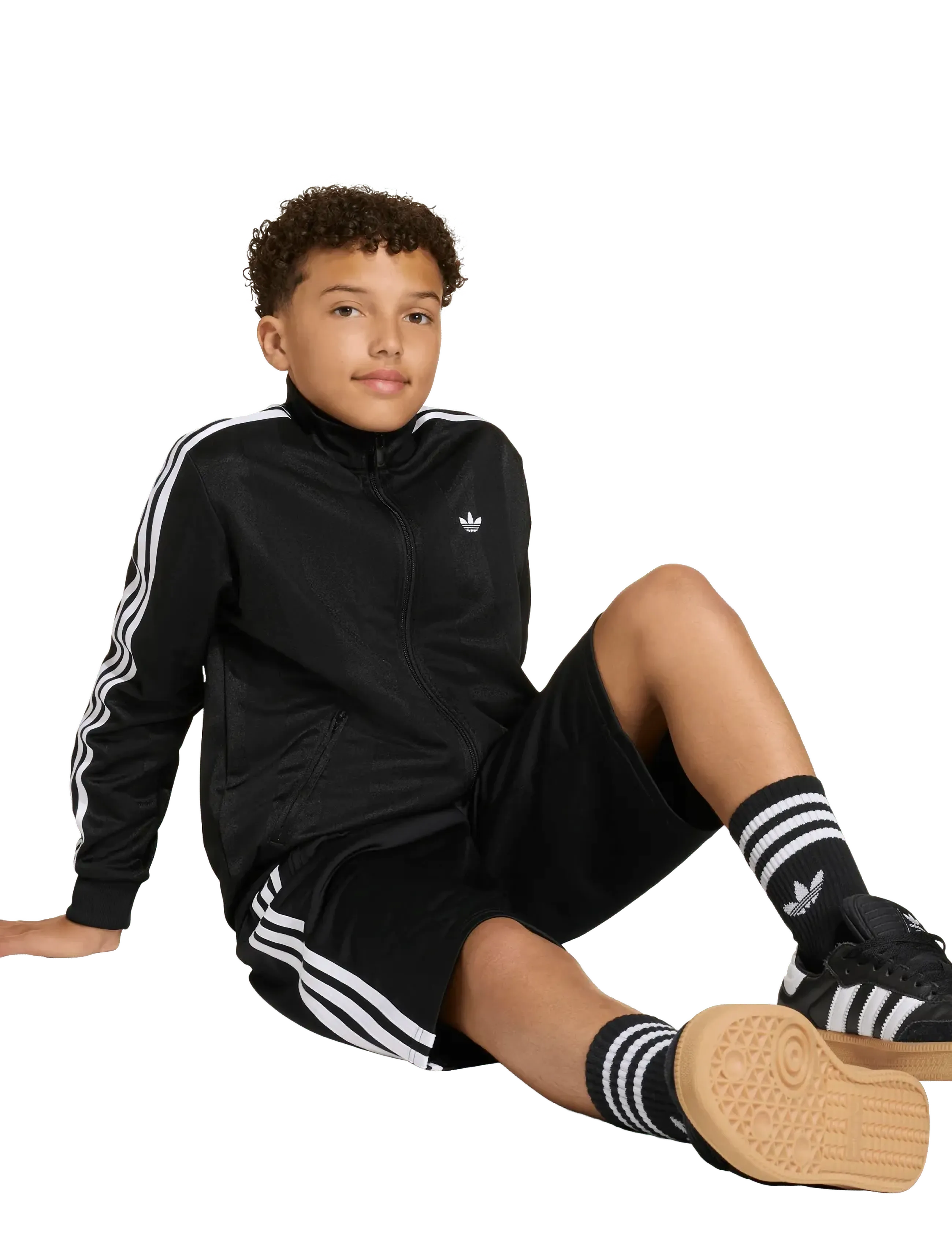 adidas Originals FIREBIRD JORTS - Riided - BLACK/WHITE / black