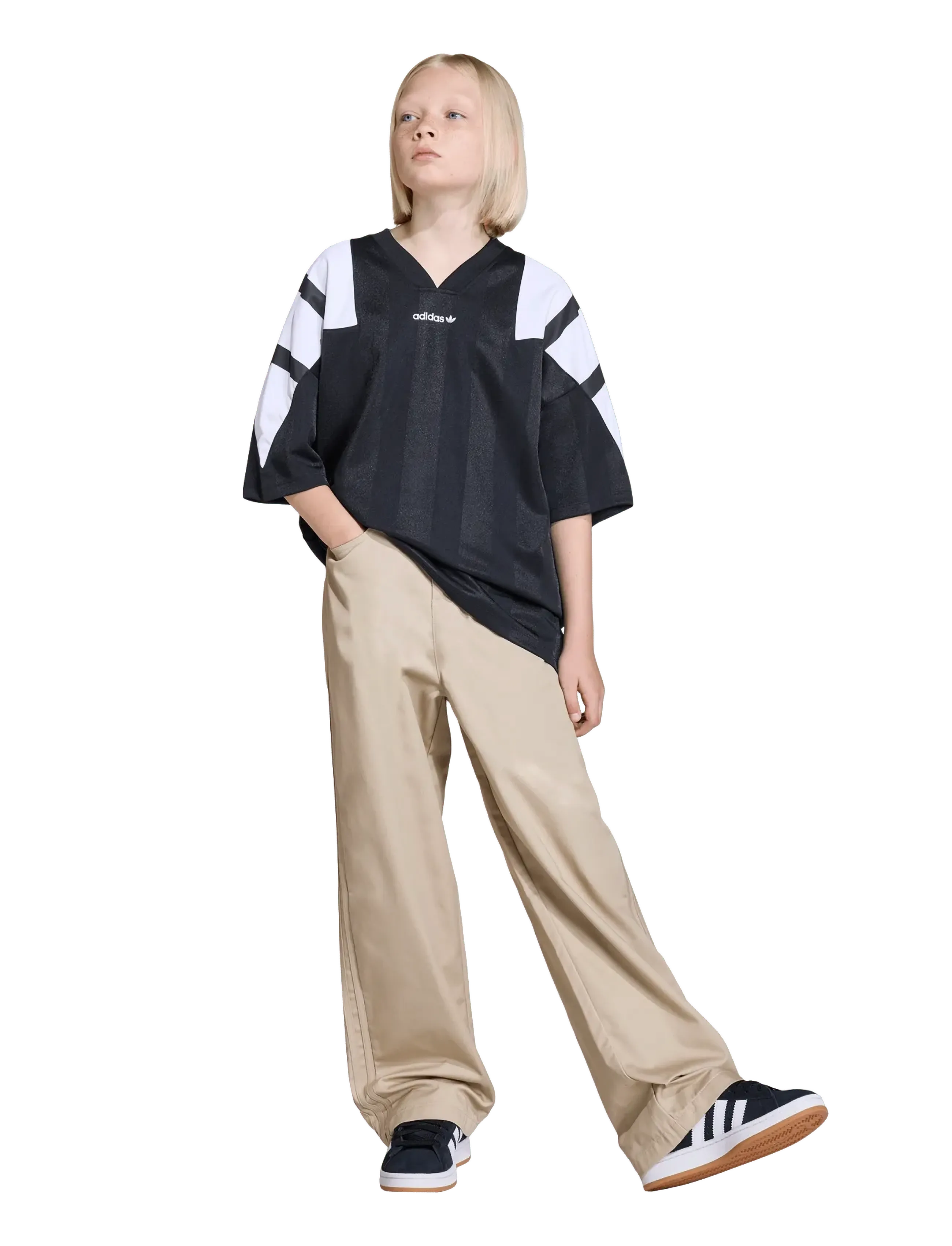 adidas Originals Twill Pants, 140, Beige, Sport > Bukser, Børn