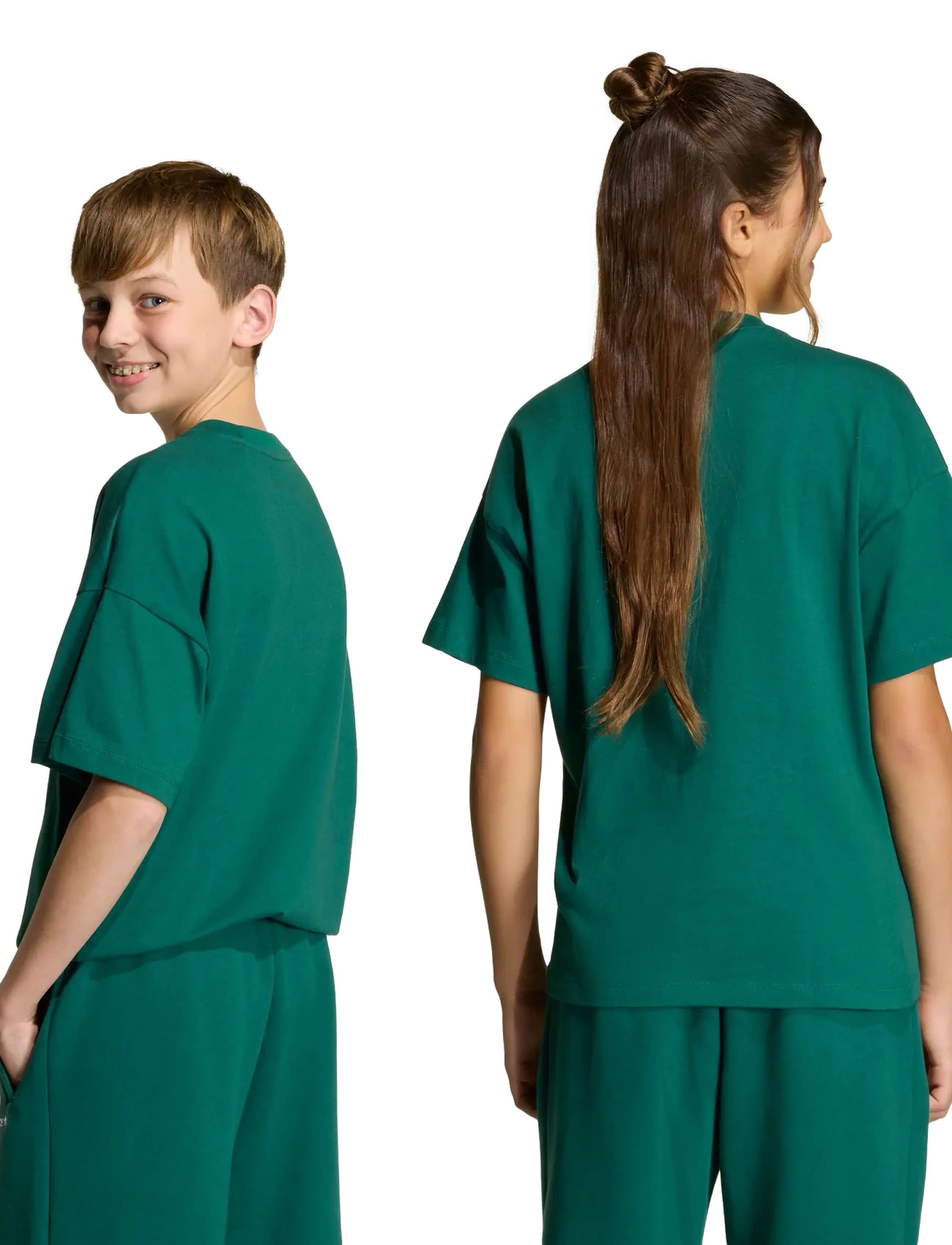 adidas Originals - LO BLOCKED TEE - sports tops - cgreen - 4