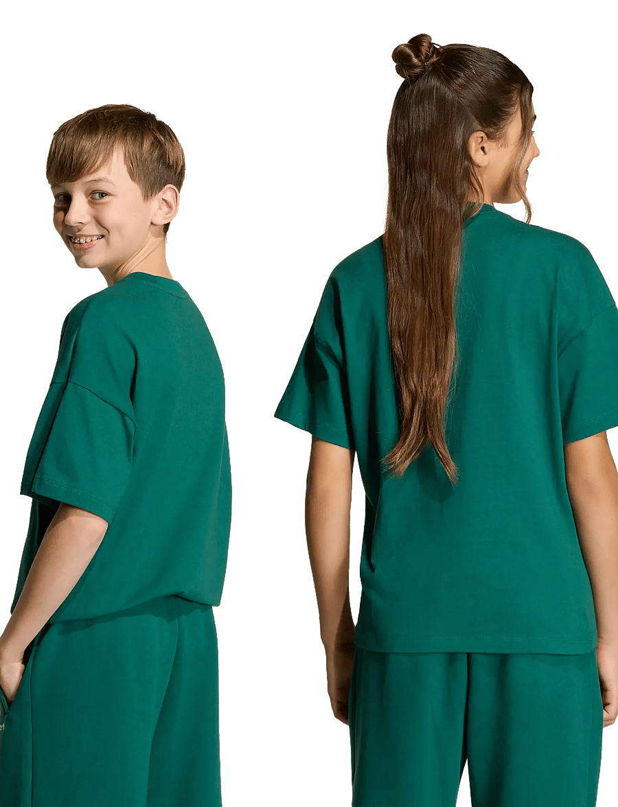 adidas Originals - LO BLOCKED TEE - sportoberteile - cgreen - 4