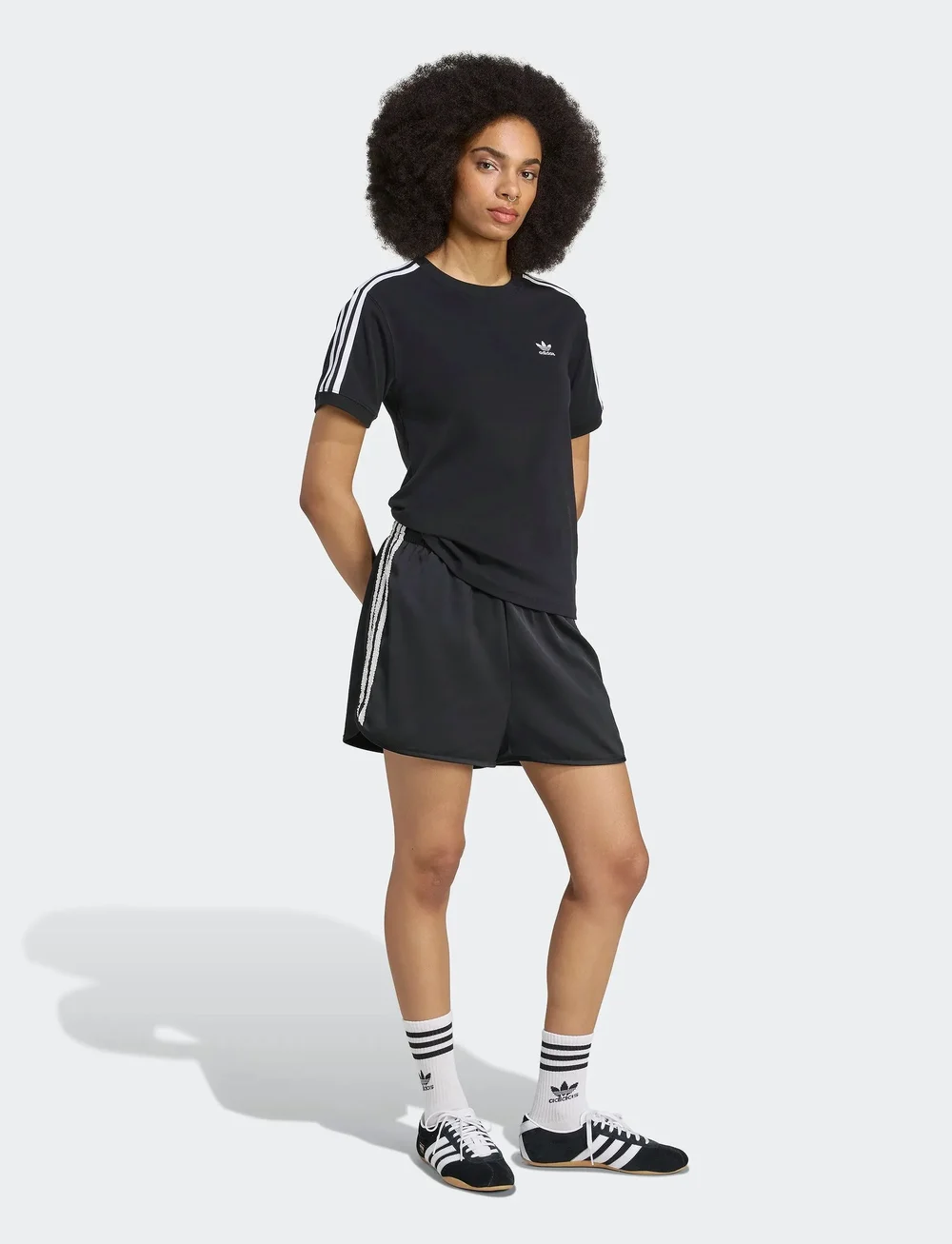adidas Originals - RUFFLE SHORTS - casual shorts - black - 0